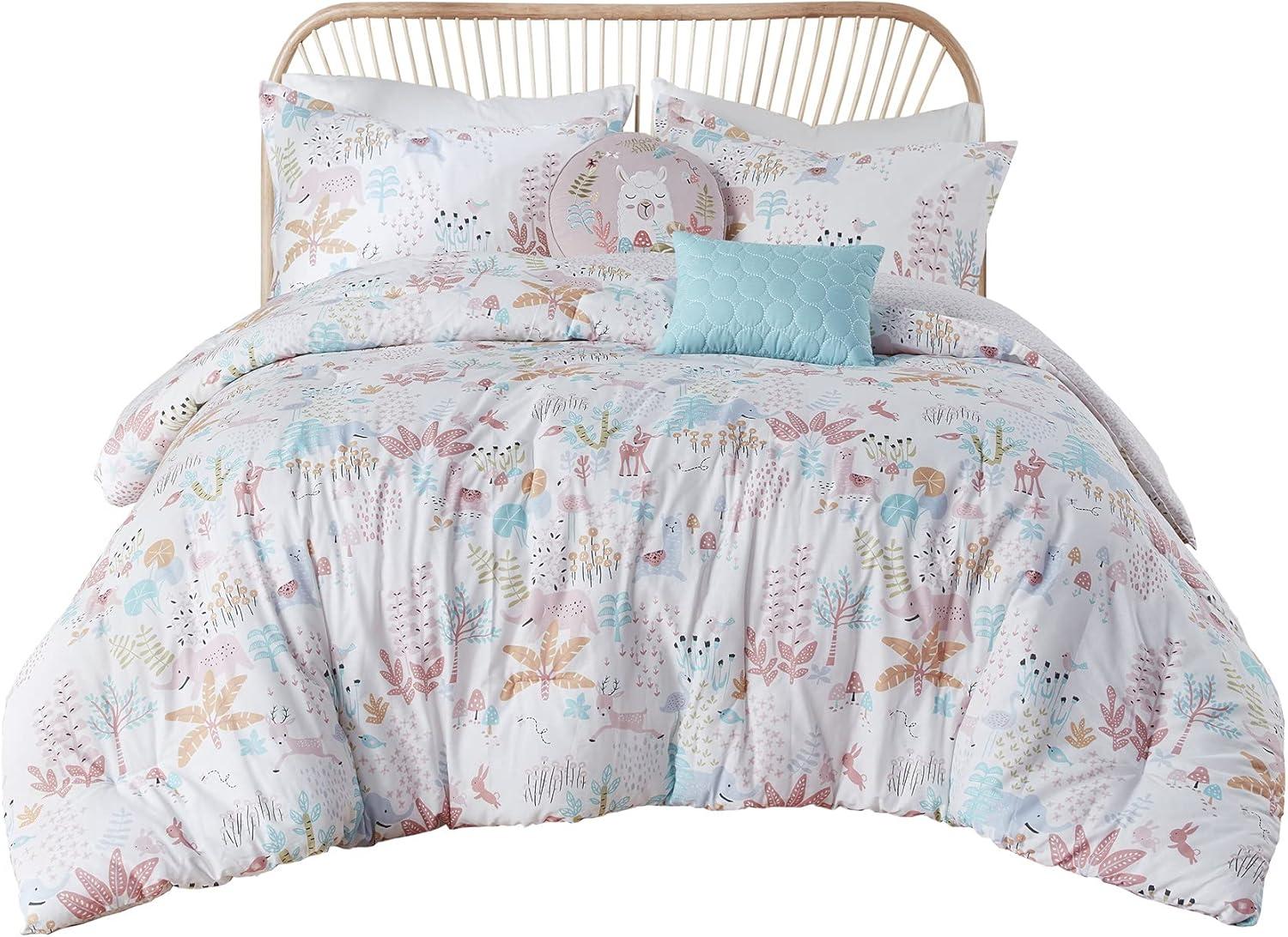 Iris Woodland Animals Cotton Reversible Comforter