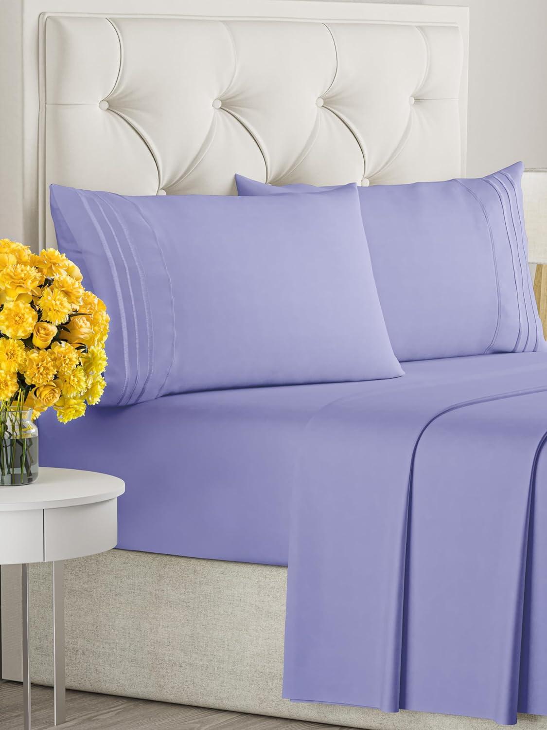 Lavender Queen Deep Pocket Microfiber Bed Sheet Set