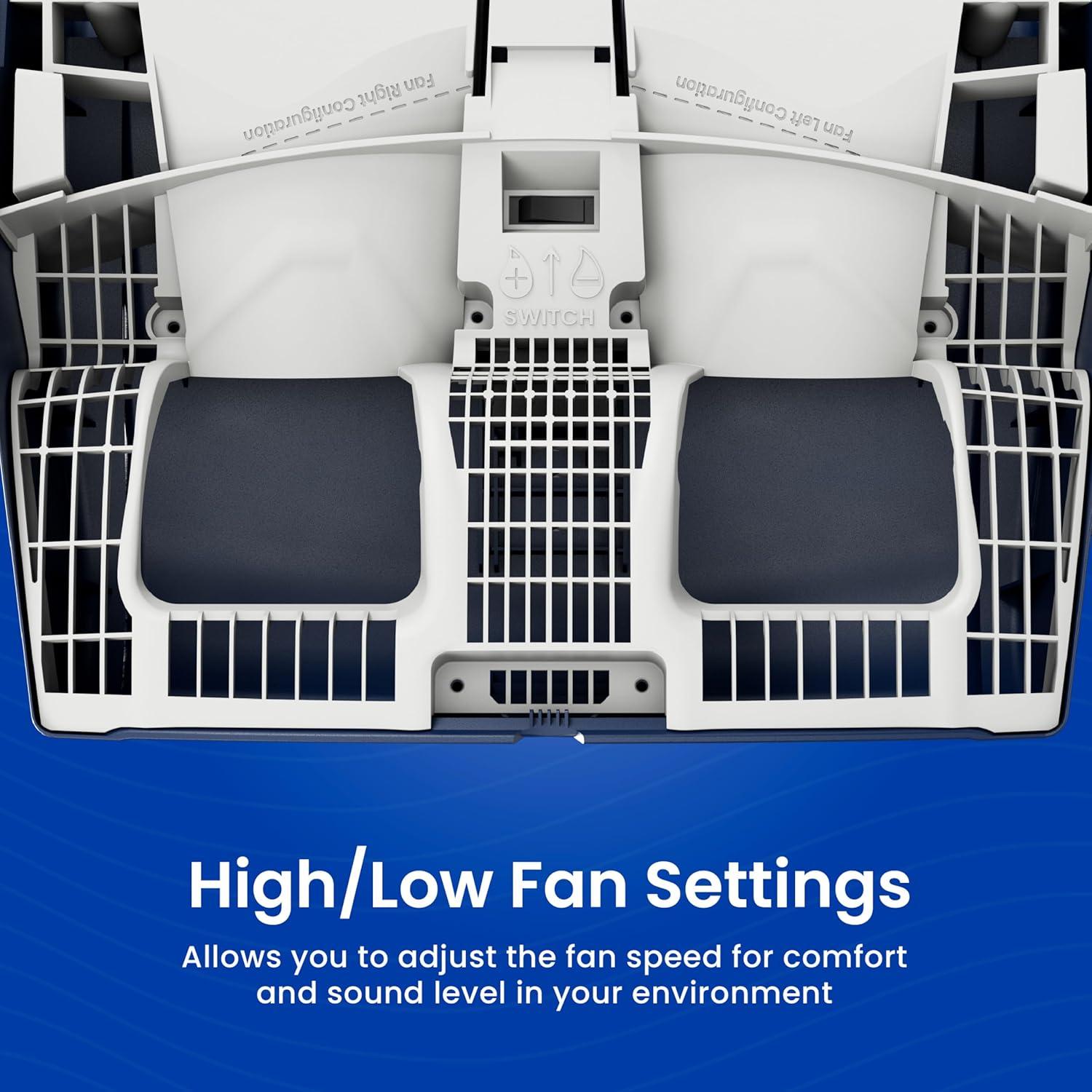 AprilAire 720M Whole-House Fan-Powered Evaporative Humidifier – 21 Gallons Per Day, Water Saving With Manual Control for up to 6,250 Sq. Ft., Part of the AprilAire Healthy Air System