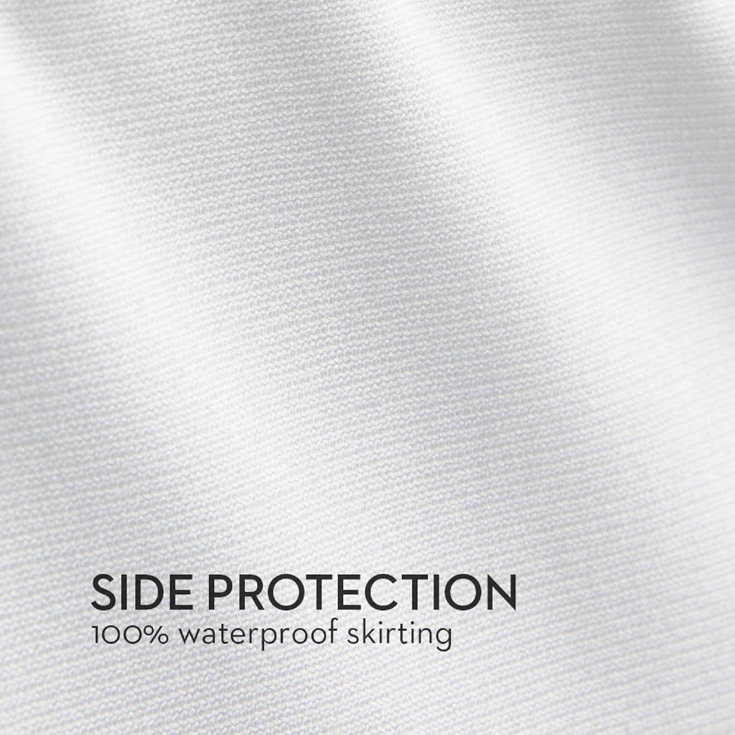 Twin White IceTech Waterproof Mattress Protector with Cooling Technology