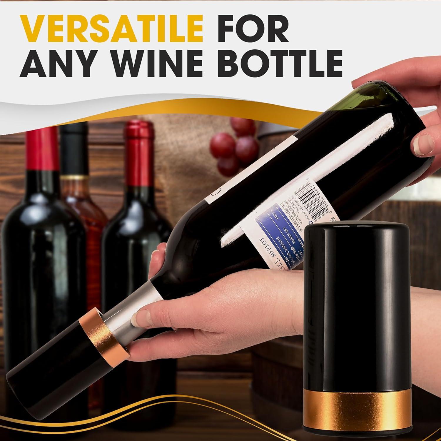 Berkware Automatic Vacuum Wine Bottle Preserver with Intelligent LED Display