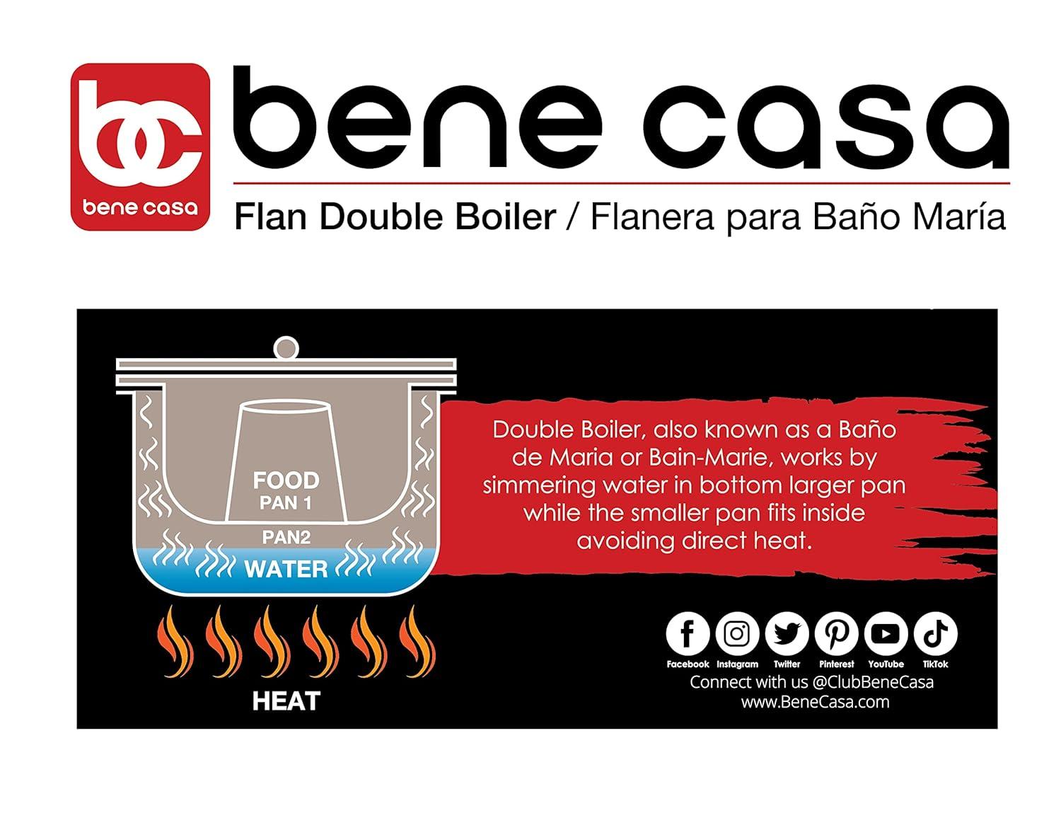 Flan Doble Caldera - Flanera para bano de Maria (Importado) 1.6 lts