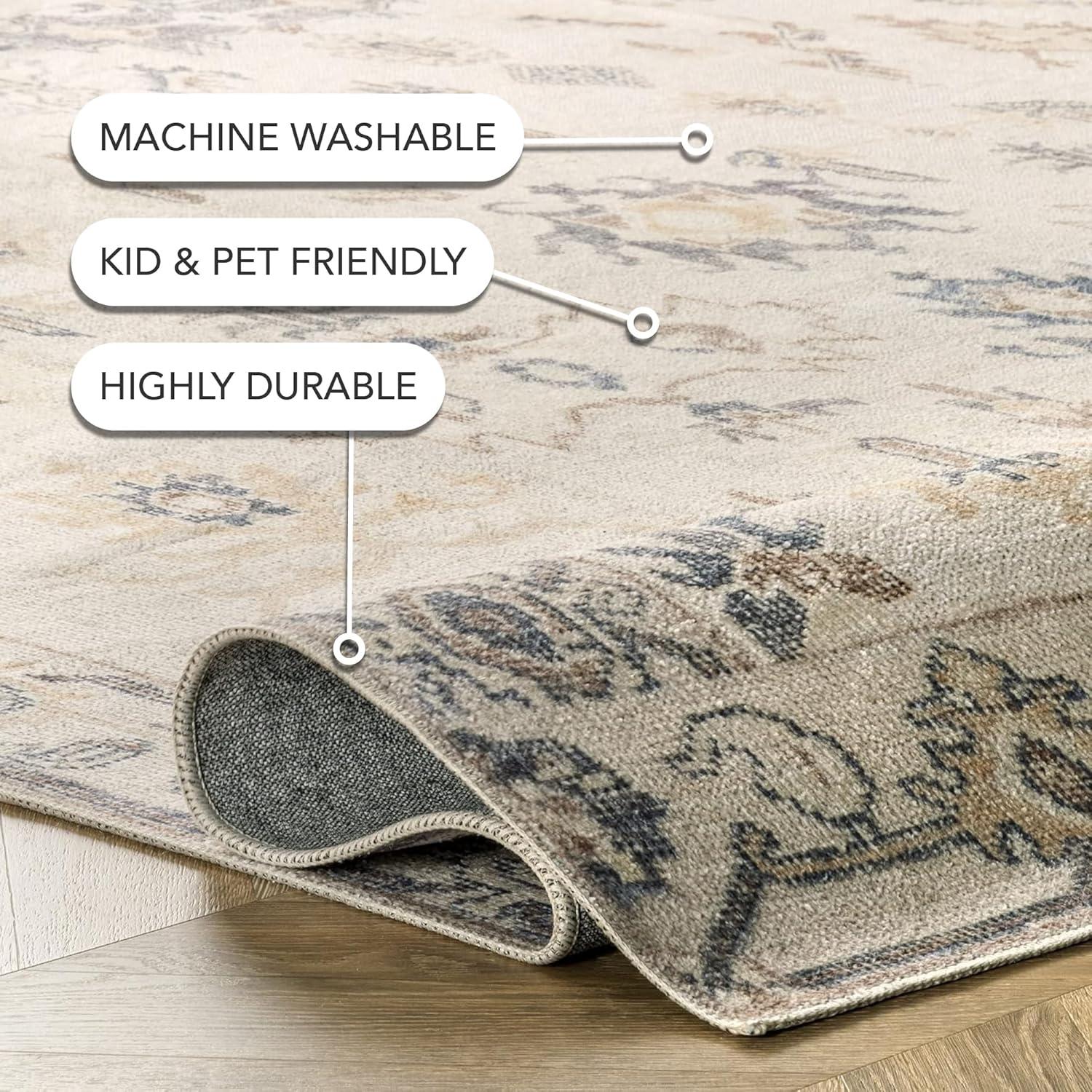 Nuloom August Machine Washable Global Indoor Area Rug