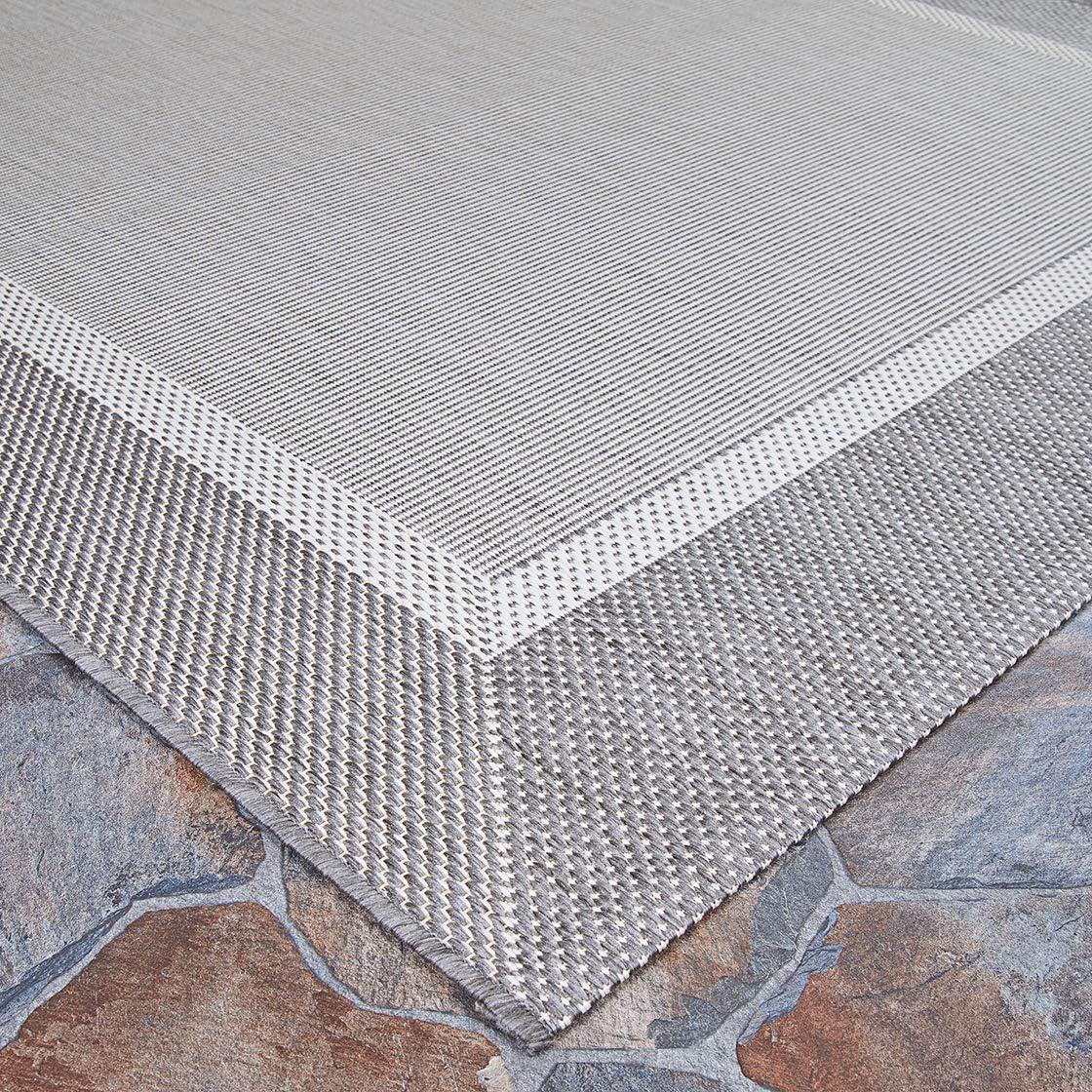 Champagne and Grey Flat Woven Runner Rug 2'3" x 11'9"