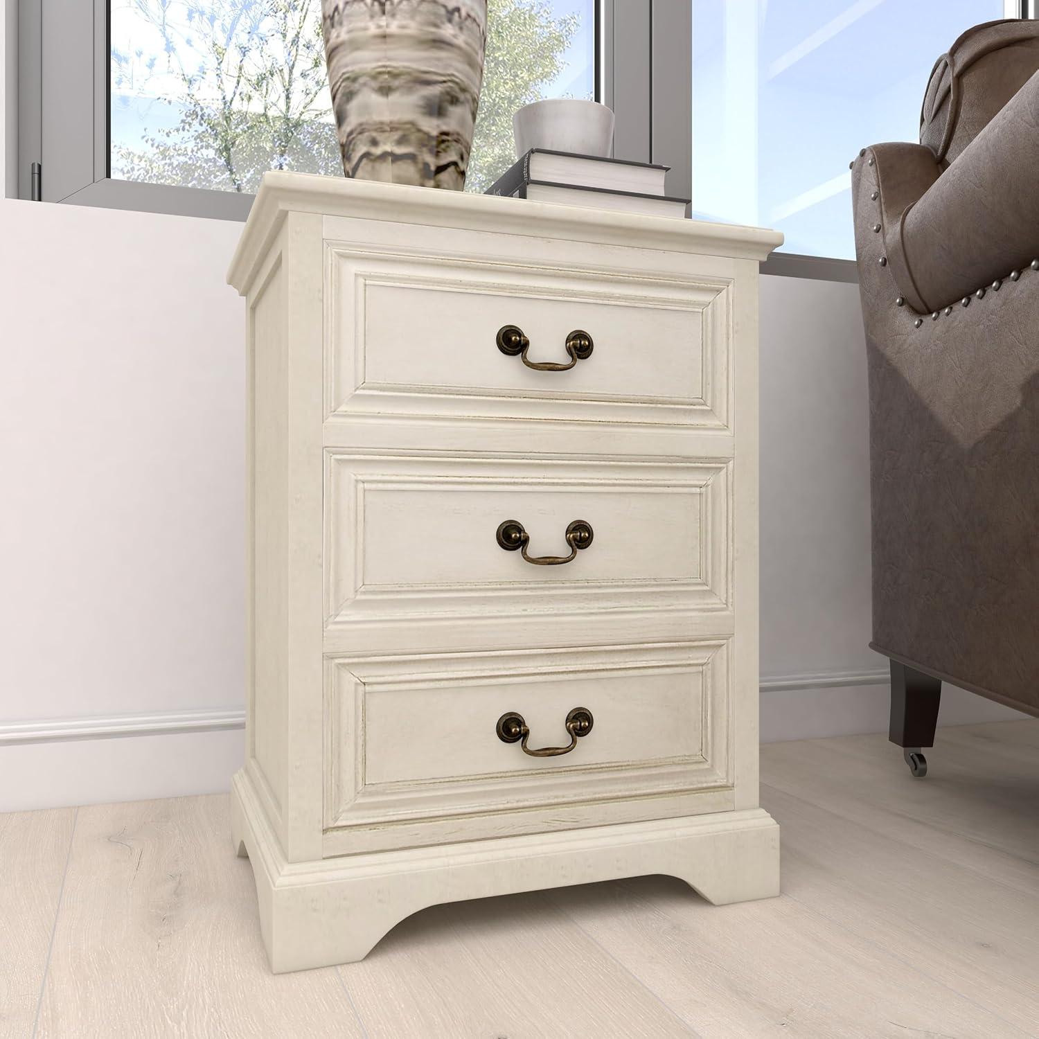 Freeman Solid Wood Top 3 - Drawer End Table