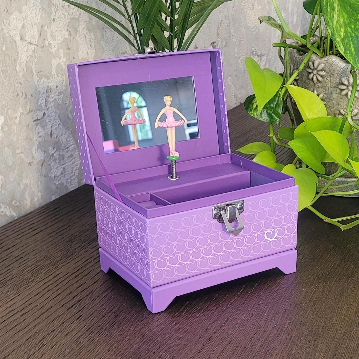 Ballerina Music Box (Heart Ballerina Music Box - Purple)