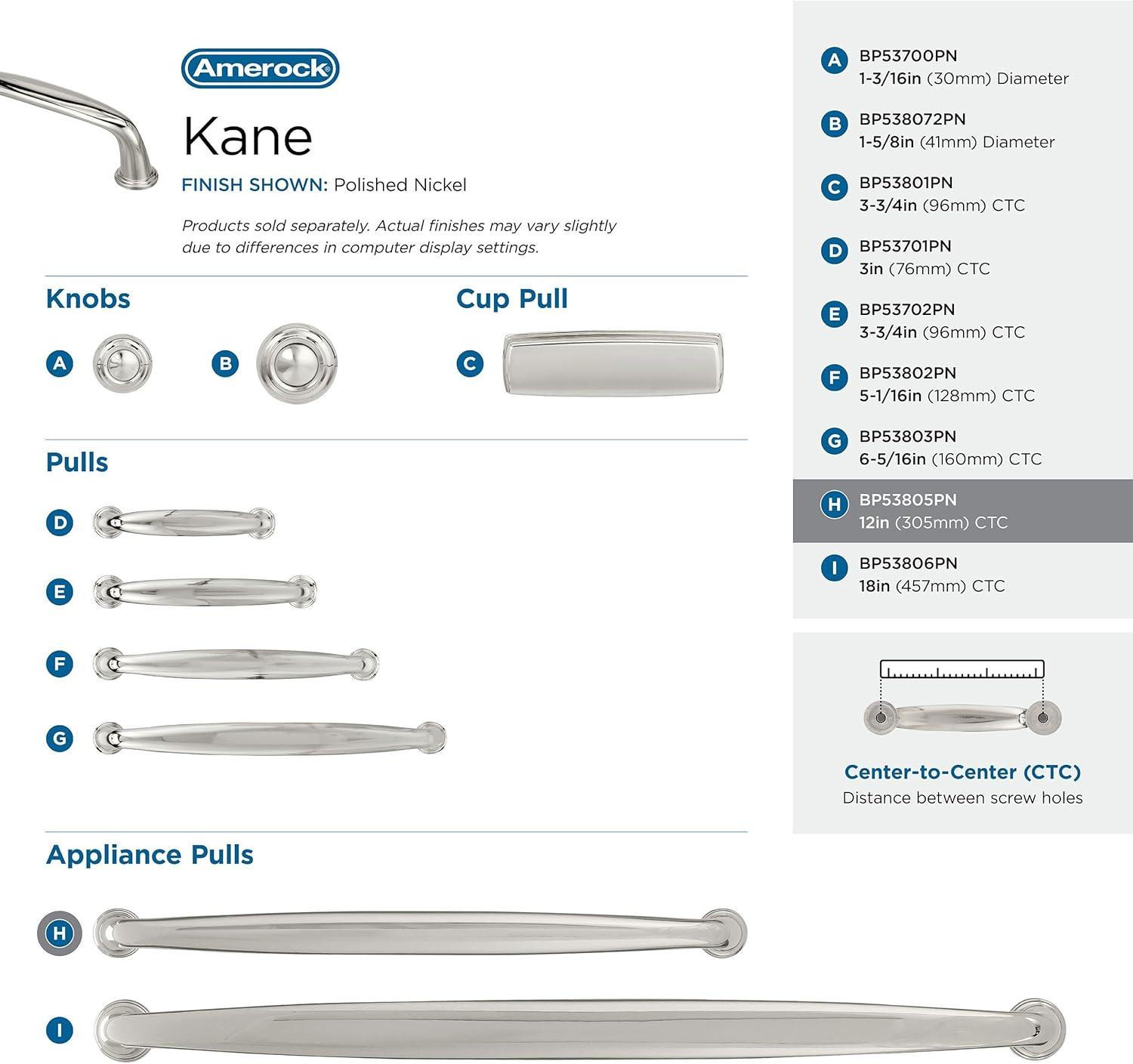 Amerock Kane Appliance Pull