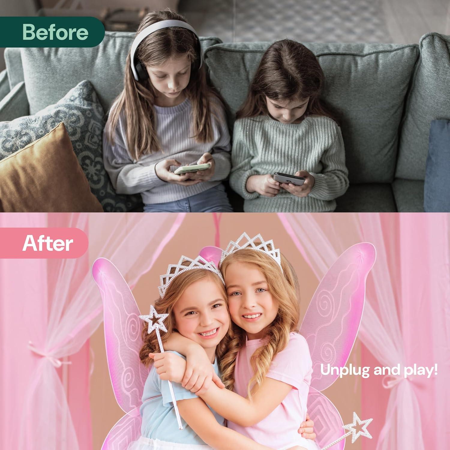 Princess Tent for Kids Tent - 55" X 53" with Led Star Lights | Princess Toys | Toddler Play Tent | Playhouse | Princess Castle