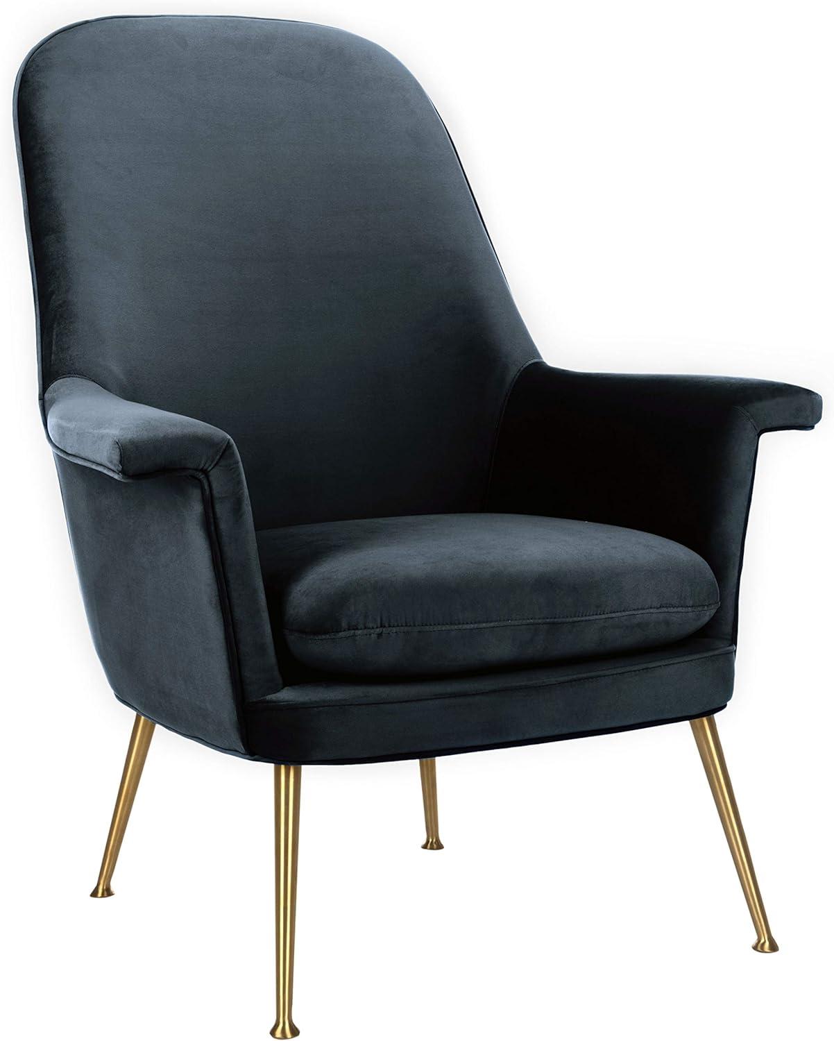 Everly Quinn Velvet Armchair