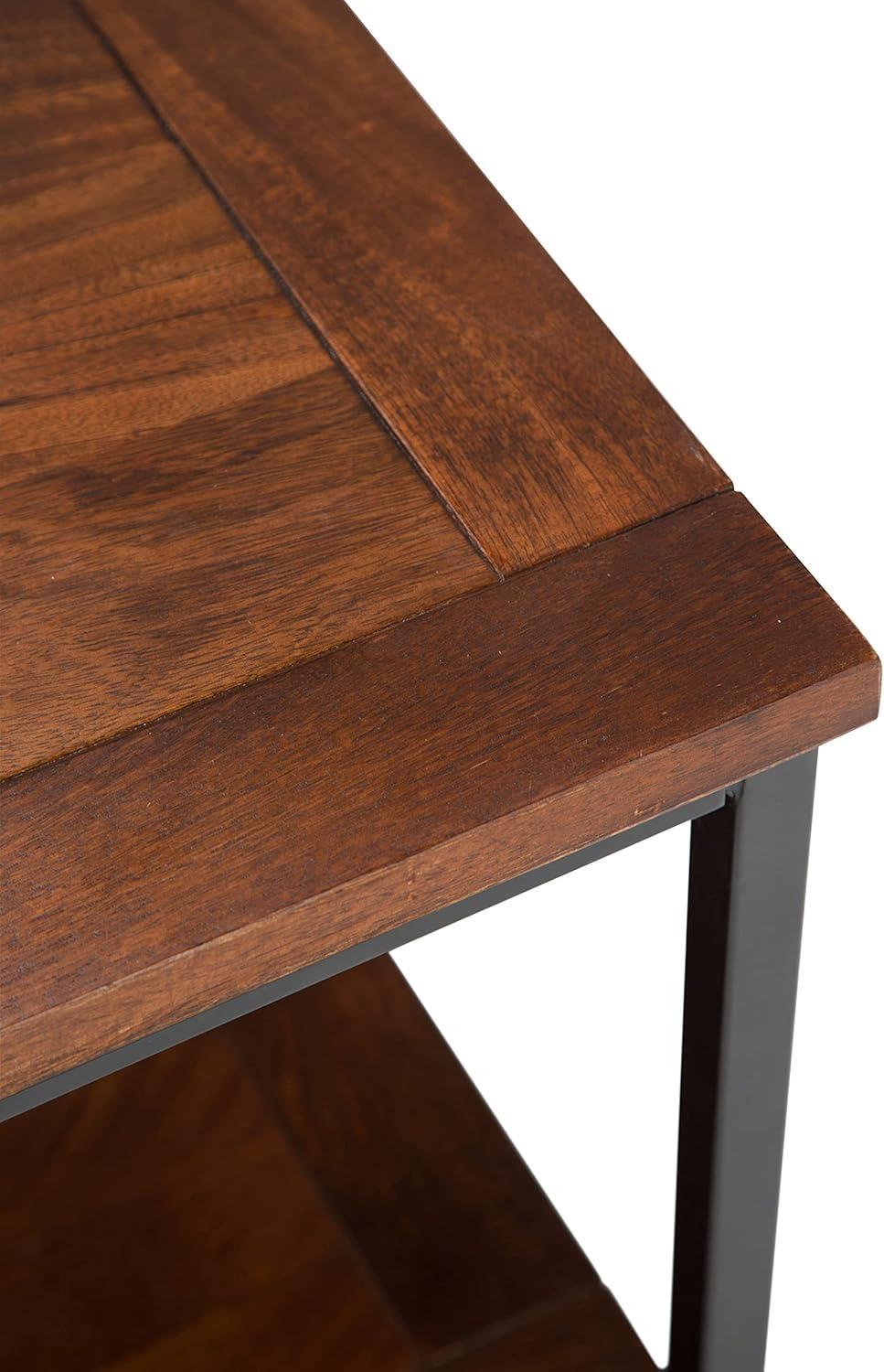 Martines Solid Wood End Table with Storage