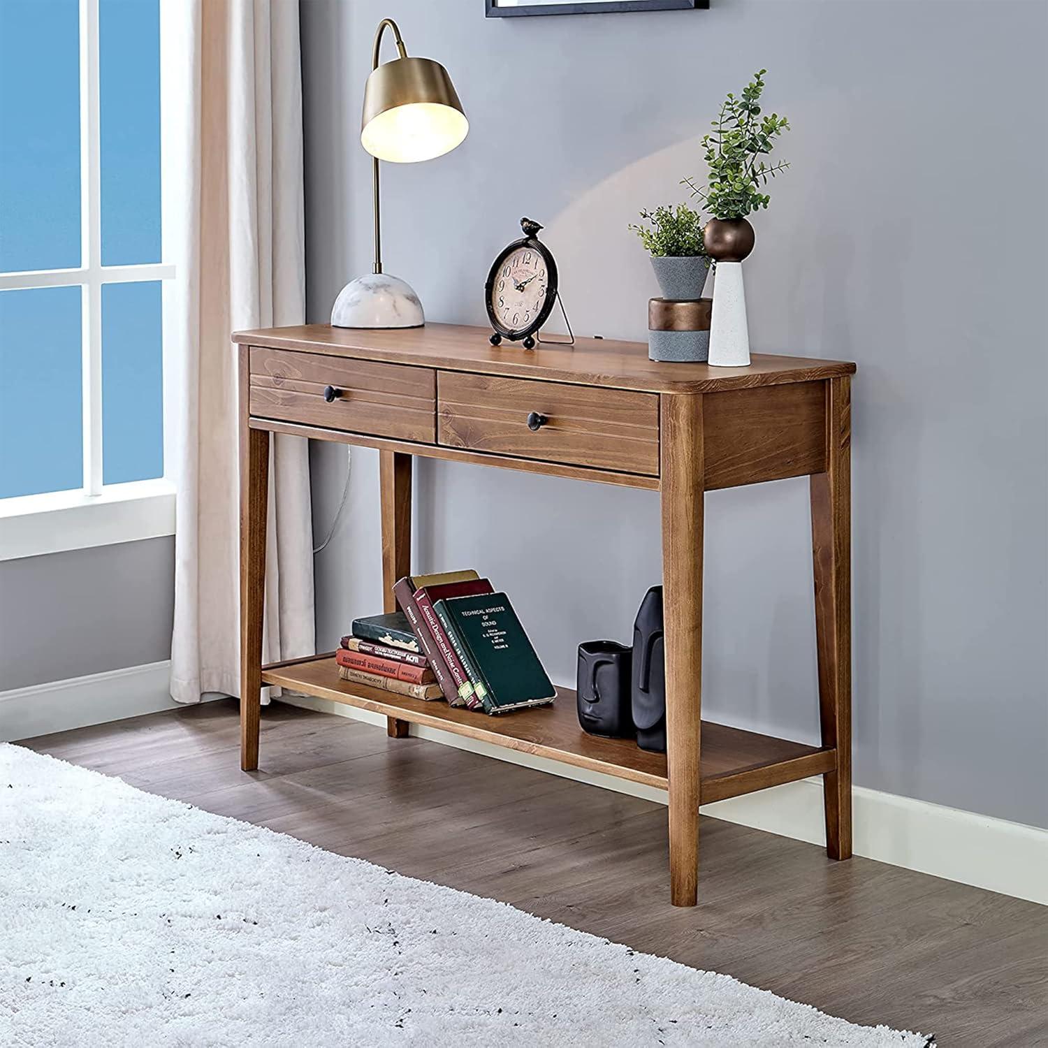 Solid Wood 2 - Drawer End Table