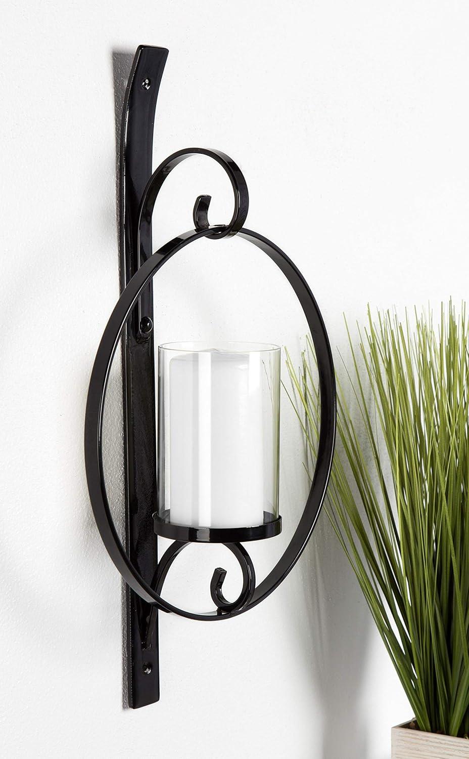 Kate and Laurel Doria Metal Wall Candle Holder Sconce