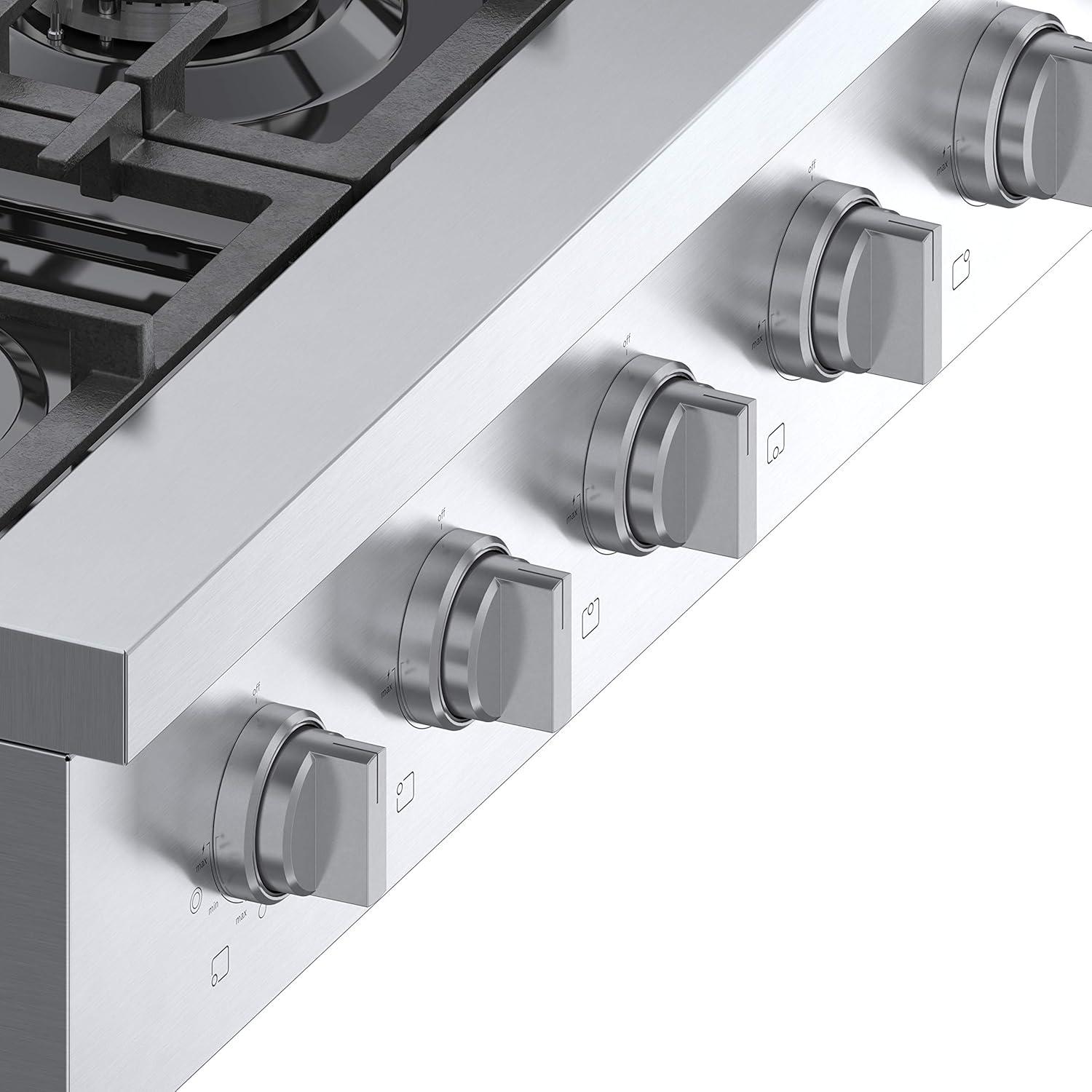 Bosch Rgm86uc 36" Wide 6 Burner Gas Rangetop - Stainless Steel