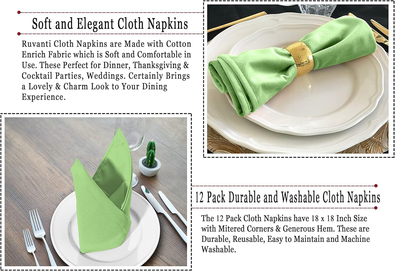 Poly Cotton Enrich Twill Cloth Napkins