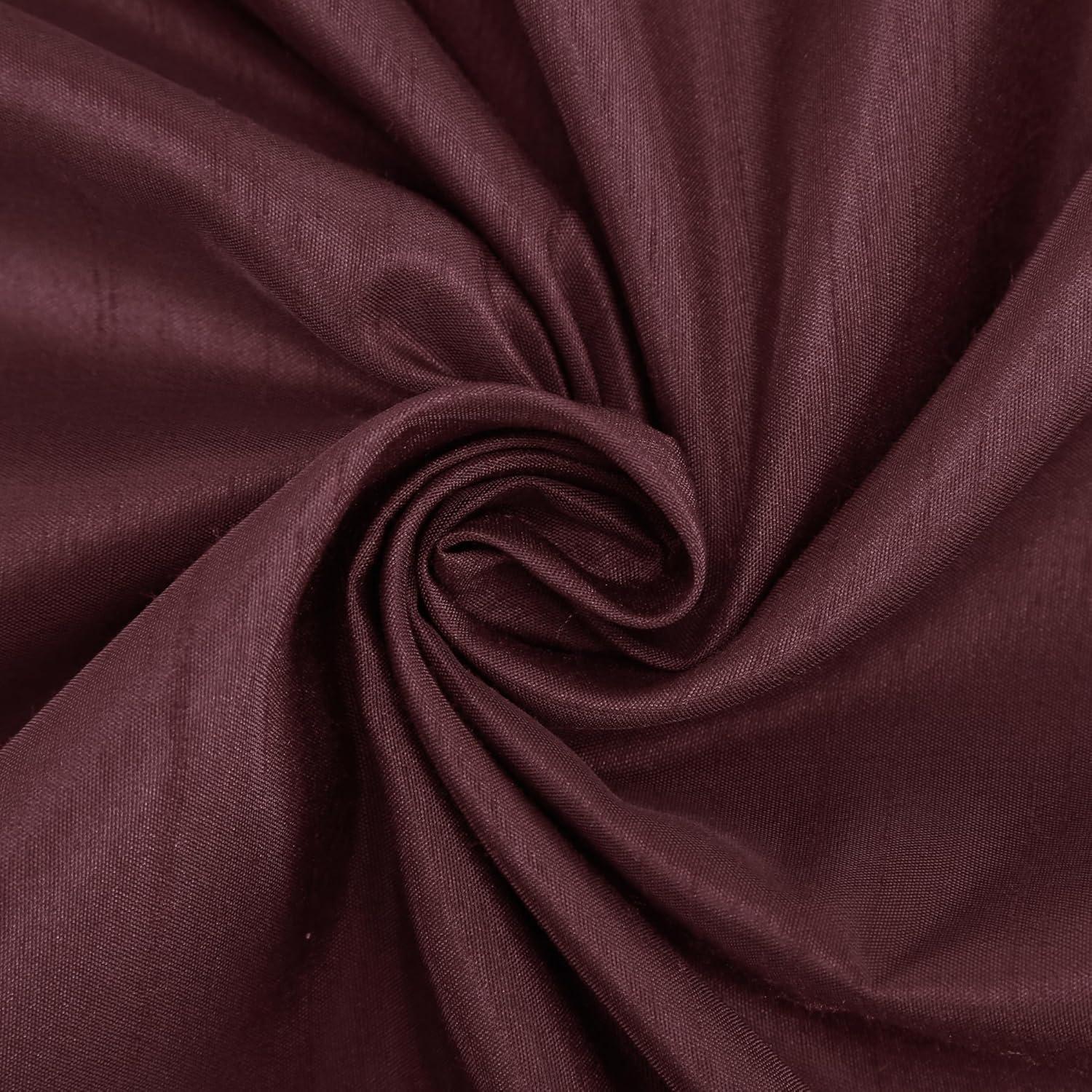 Sun Zero Sun Zero Evelina Faux Dupioni Silk Thermal Extreme 100% Blackout Back Tab Window Valance