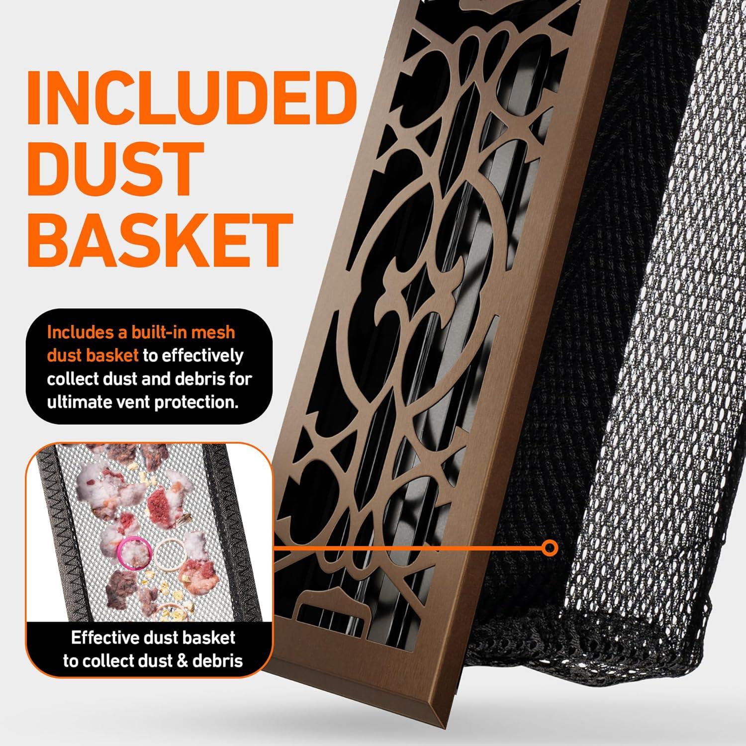 Home Intuition Victorian Floor Vent Cover Register With Mesh Net