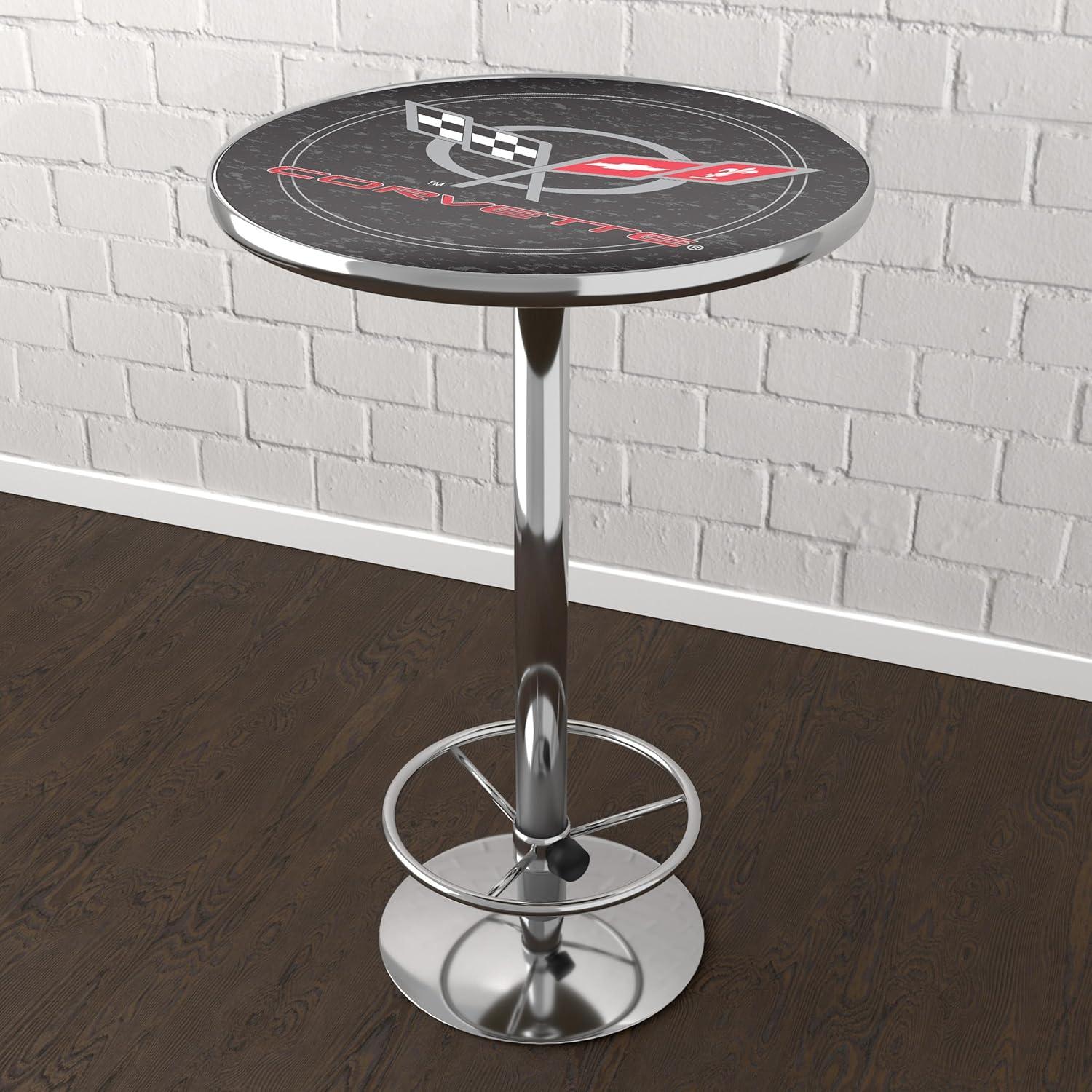 Trademark Global Round Metal Base Dining Table