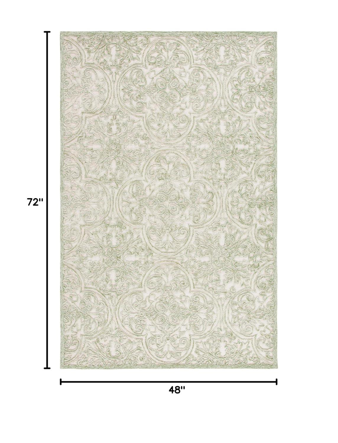 Martha Stewart Rugs Msr Trace Martha Stewart Hand Tufted Wool And Cotton With Latex Damask Rug