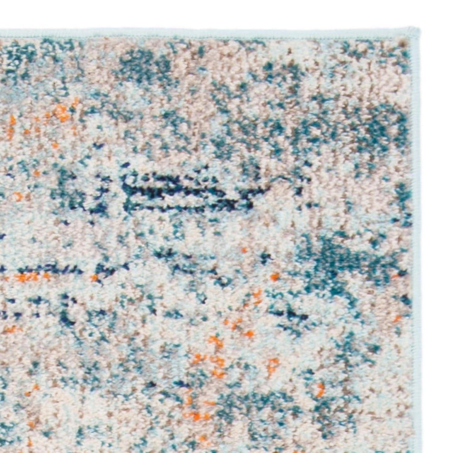 Madison MAD457 Power Loomed Indoor Area Rug - Light Blue/Beige - 5'3"x7'6" - Safavieh