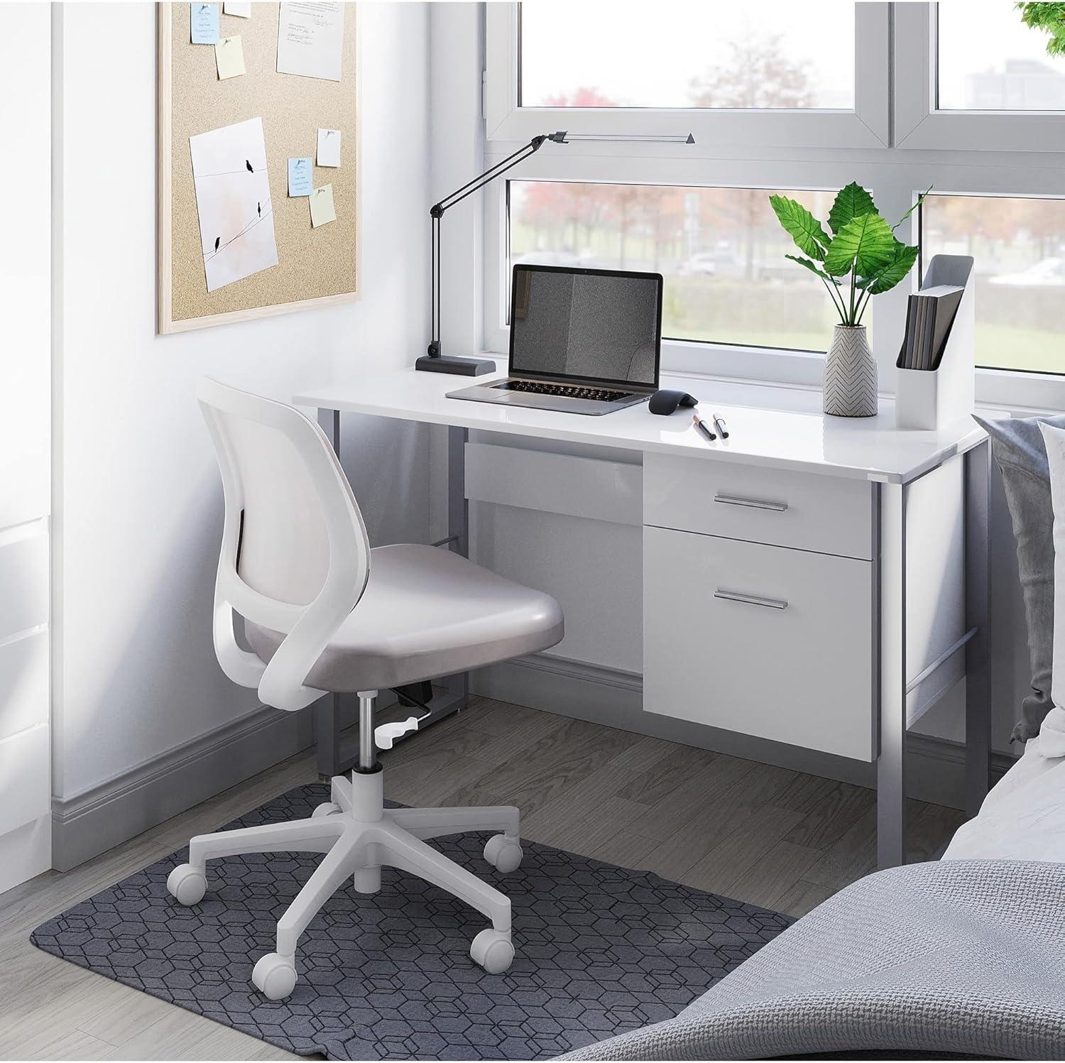 Realspace Halton 48"W Computer Desk, White