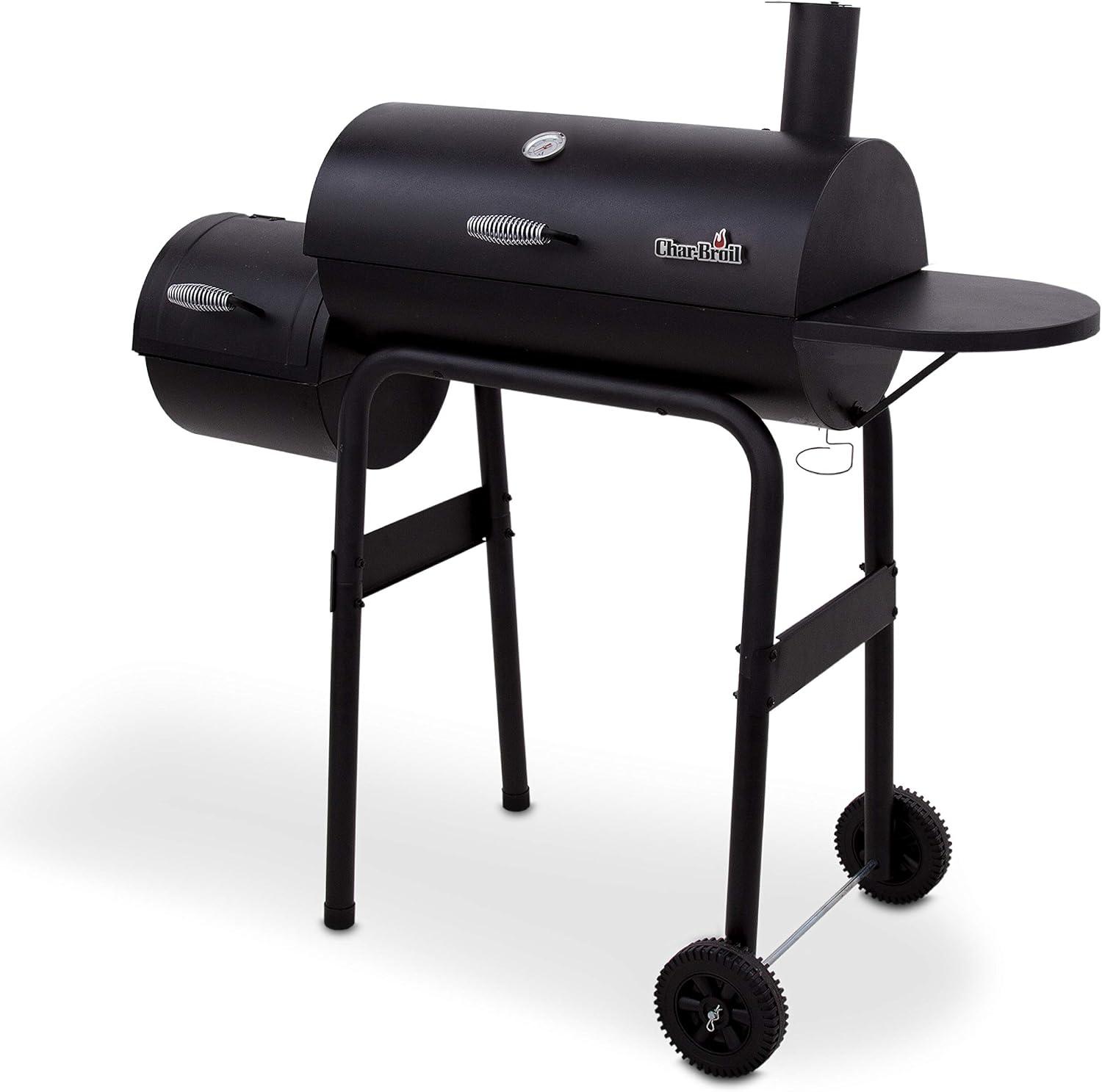 Charbroil Charbroil American Gourmet 430 Offset Barrel Charcoal Grill and Smoker
