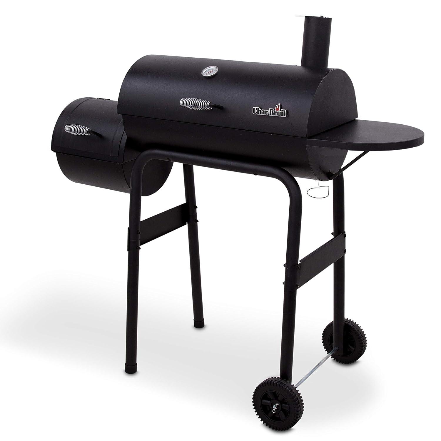 Charbroil Charbroil American Gourmet 430 Offset Barrel Charcoal Grill and Smoker