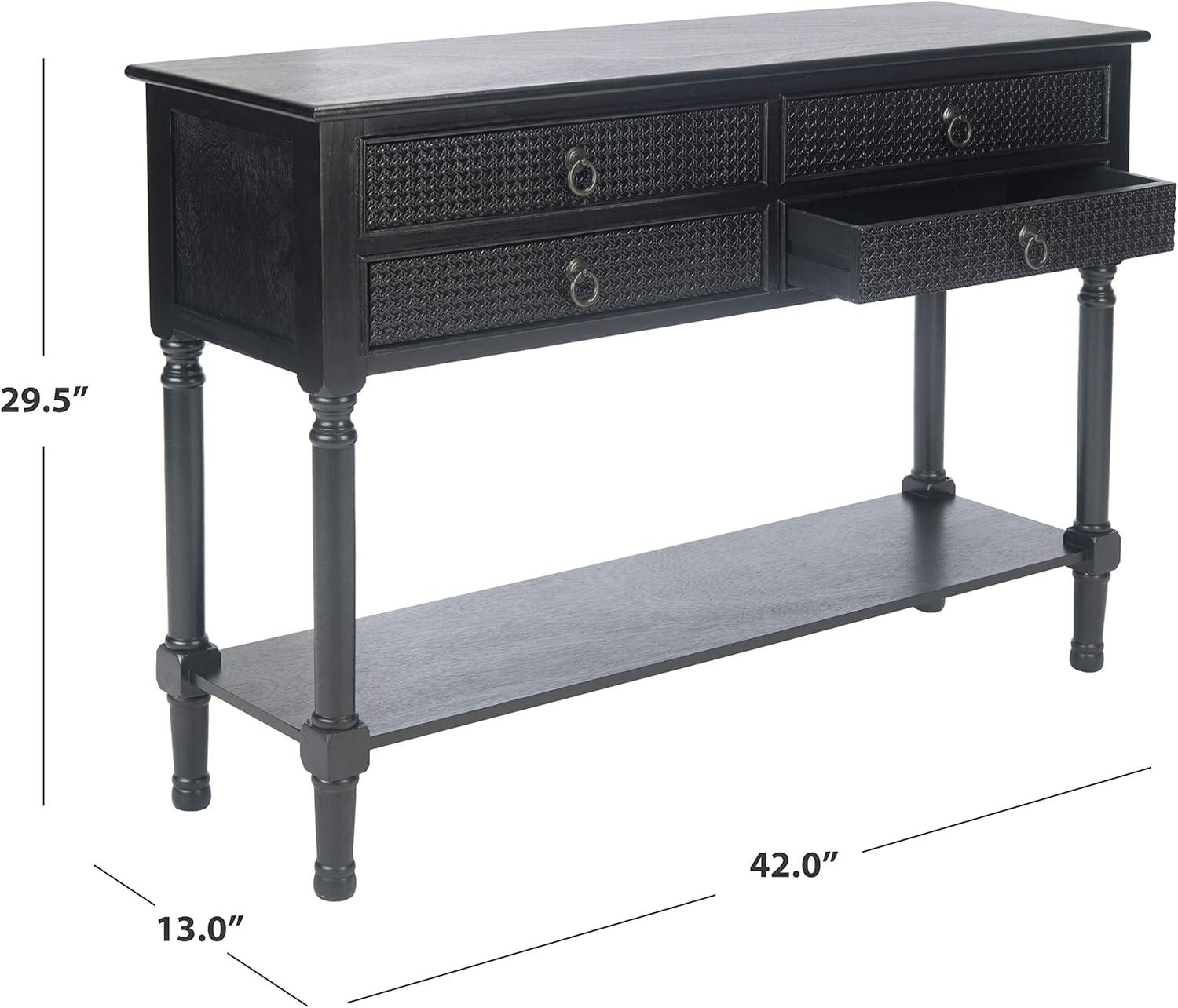 Haines 4 Drawer Console Table  - Safavieh