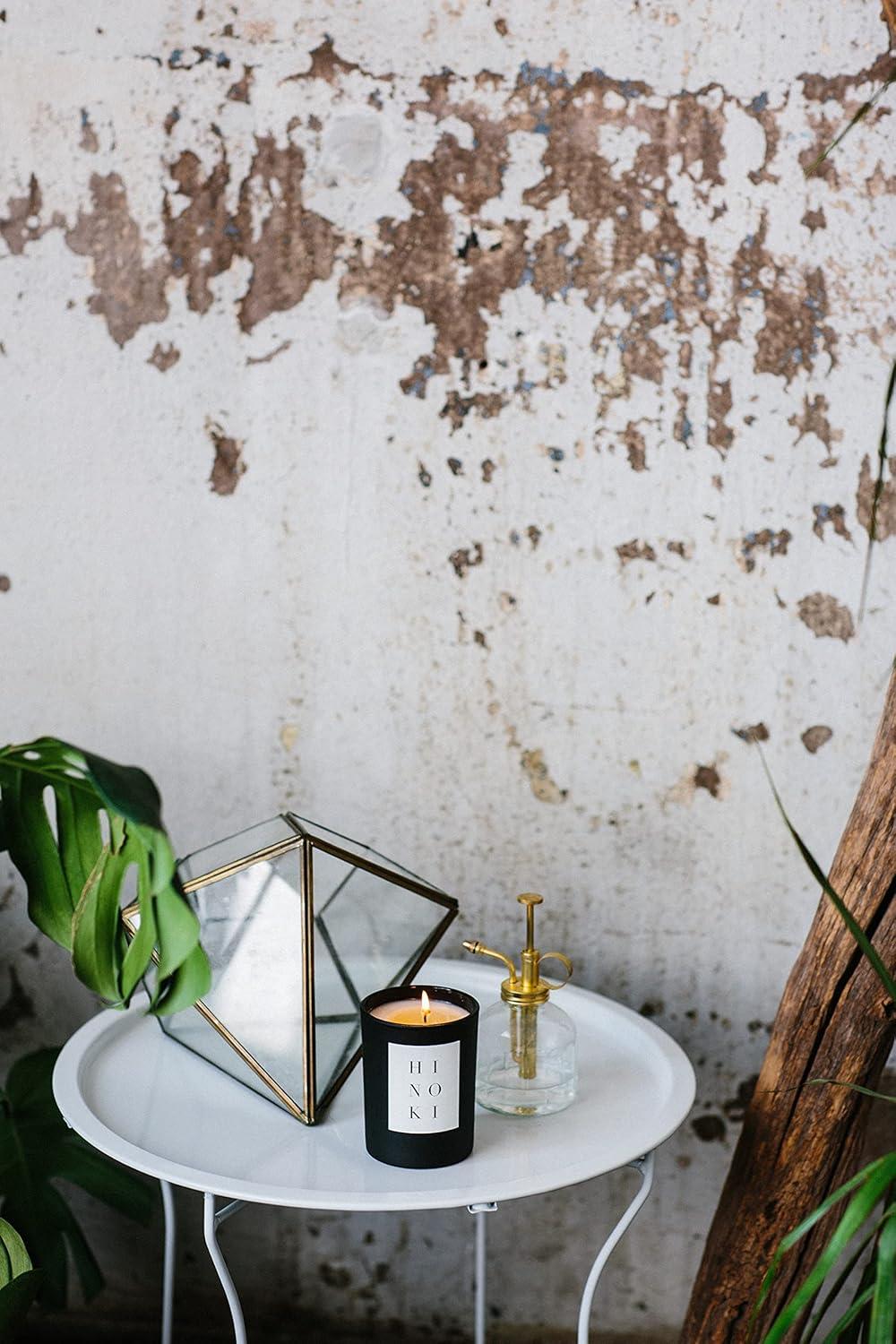 Brooklyn Candle Studio Hinoki Noir Candle - Luxury Scented Candle, Vegan Soy Wax, Hand Poured in The USA, 70 Hour Slow Burn Time - 10oz