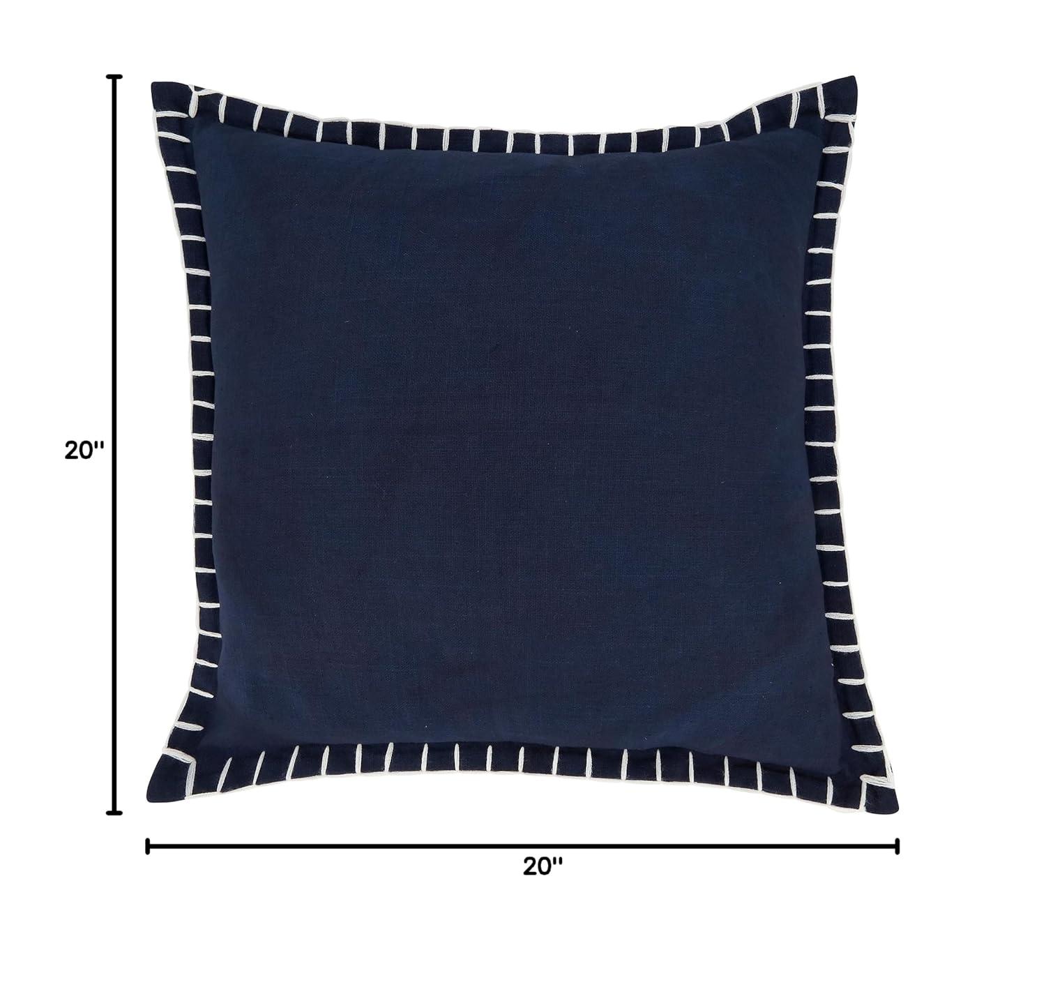 Saro Persephone Collection Cotton Throw Pillow