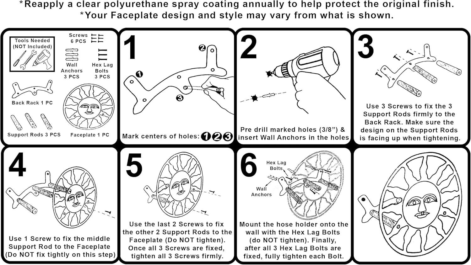 Iron Wall Hose Holder