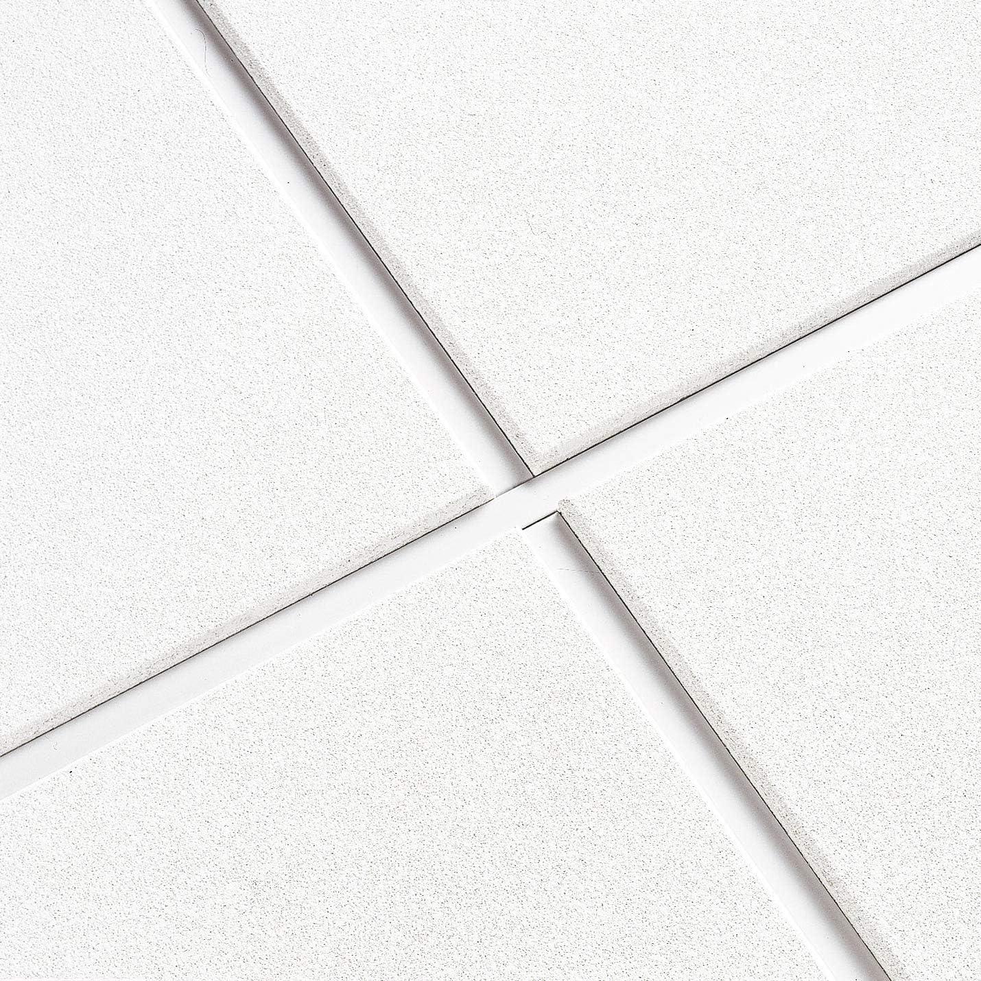 Ultima White Acoustic 24x24 Ceiling Tiles for Suspended Grid