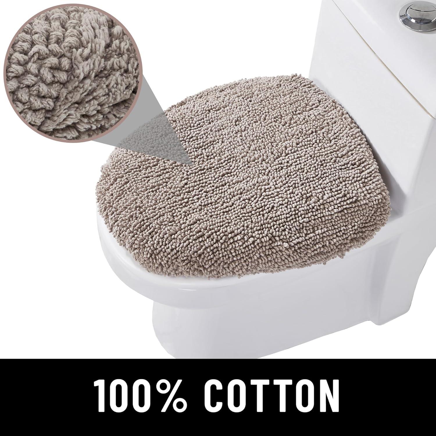 Better Trends Kus Corrigan 100% Cotton Machine Washable Anti-Skid Bathroom Rug