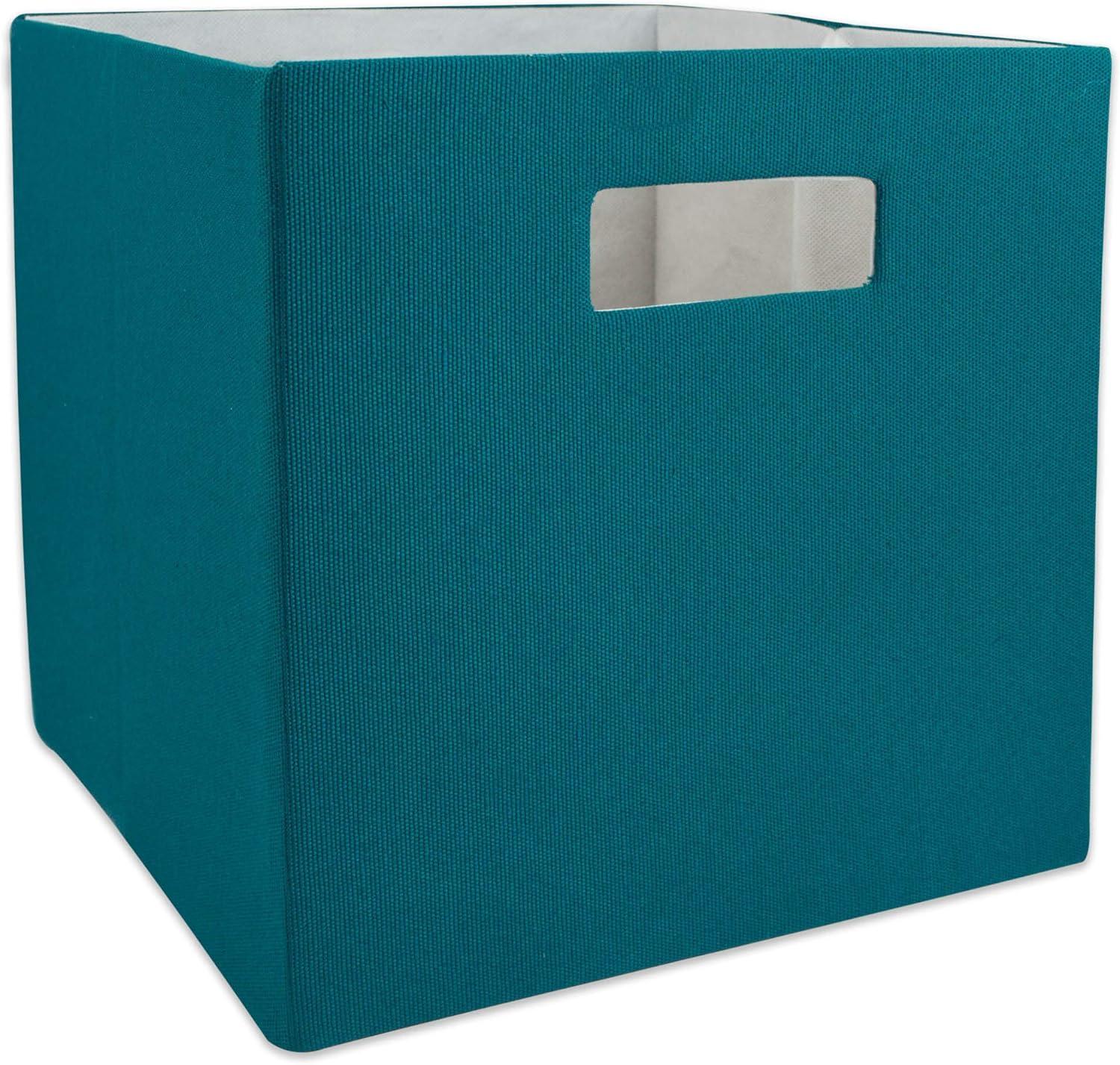 Polyester Cube Solid Teal Square 13x13x13