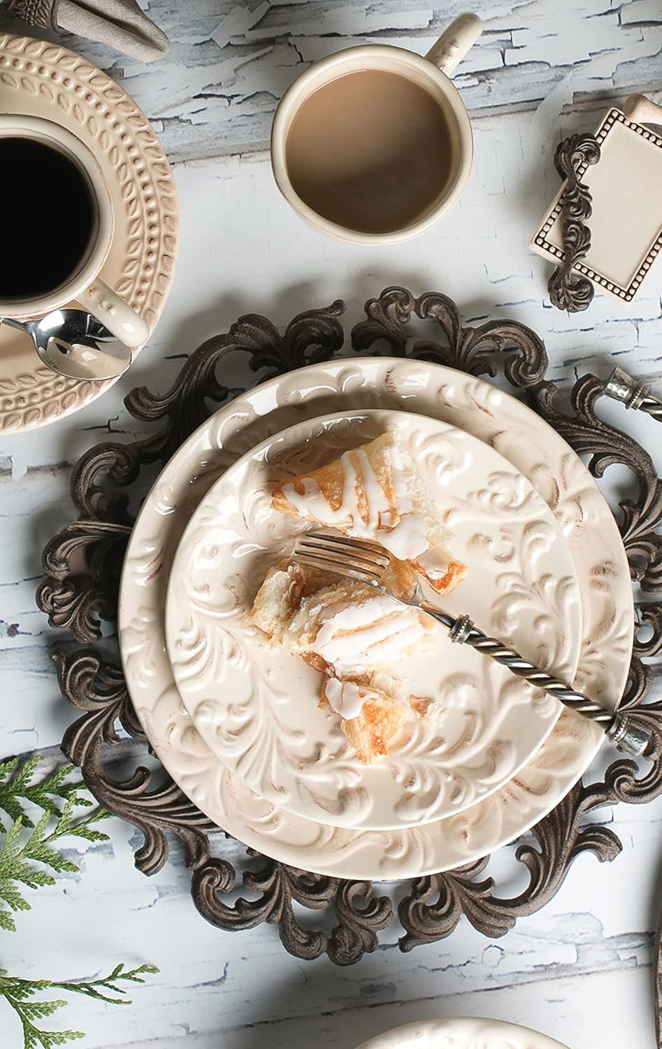 Ophelia & Co. Bromsgrove 11'' Ceramic Salad/Dessert Plate (Set of 4)