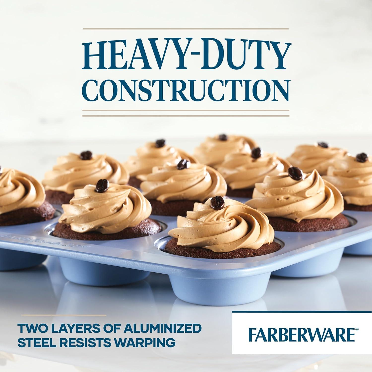 Farberware Easy Solutions Nonstick Bakeware Baking Sheets / Cookie Pan Set, 2 Piece (Set of 2)