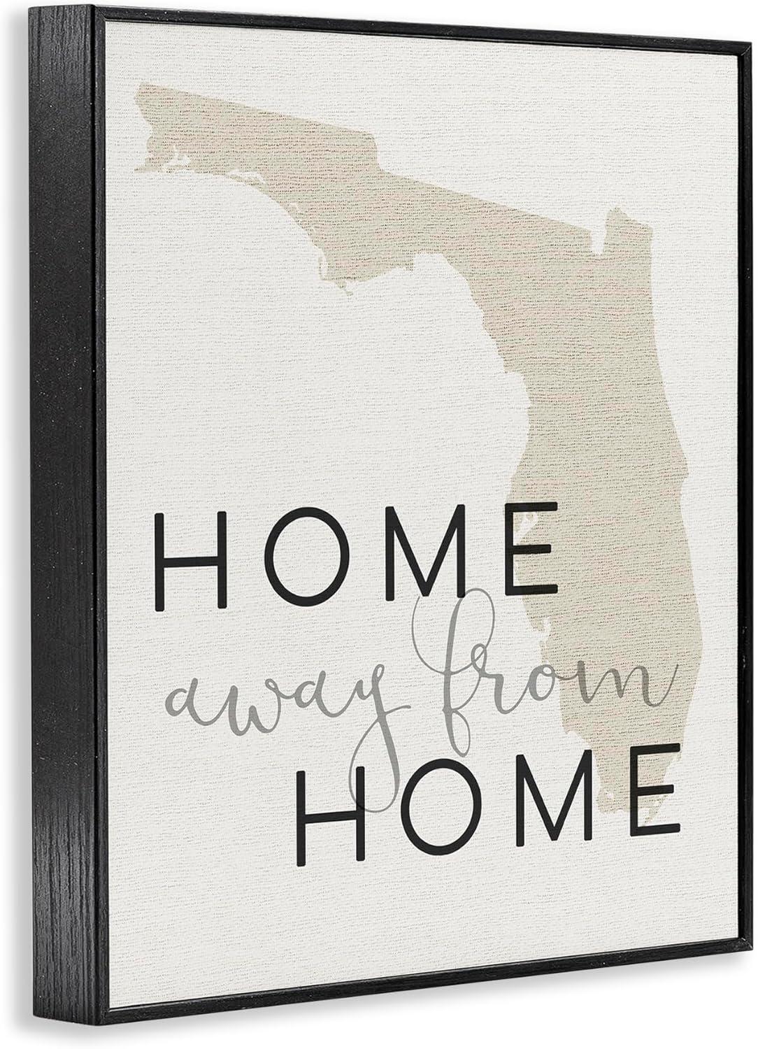 The Stupell Home Decor Collection Home Sweet Florida Typography Framed Wall Art