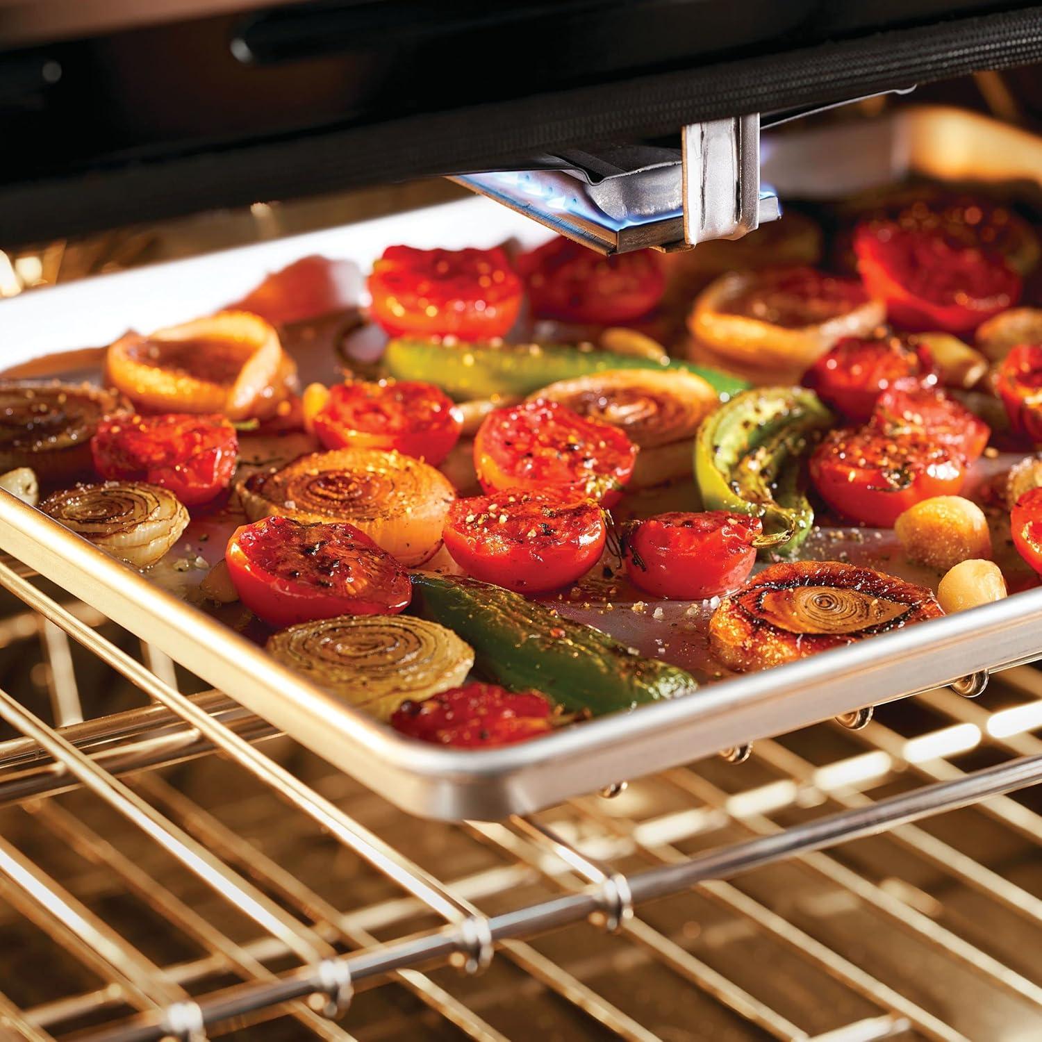 Anolon Pro-Bake Bakeware Aluminized Steel Baking Pan Set, 6-Piece, Silver