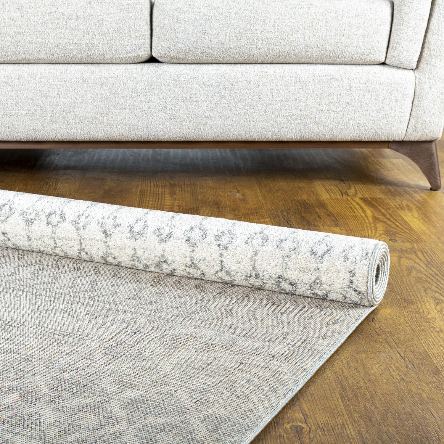 Livabliss Elaziz Boho Moroccan Area Rug,7'10" x 10'2",Gray