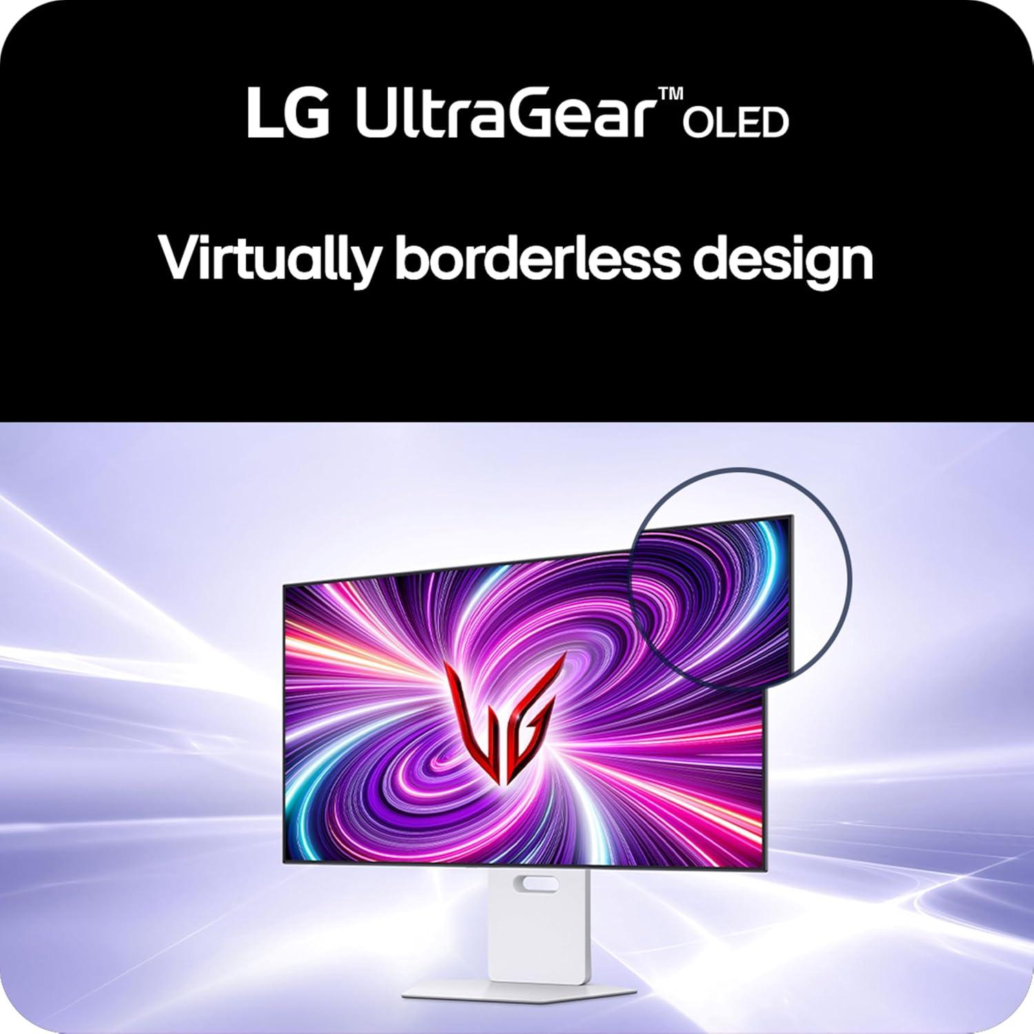 LG UltraGear 32" White OLED Gaming Monitor with 240Hz Refresh Rate