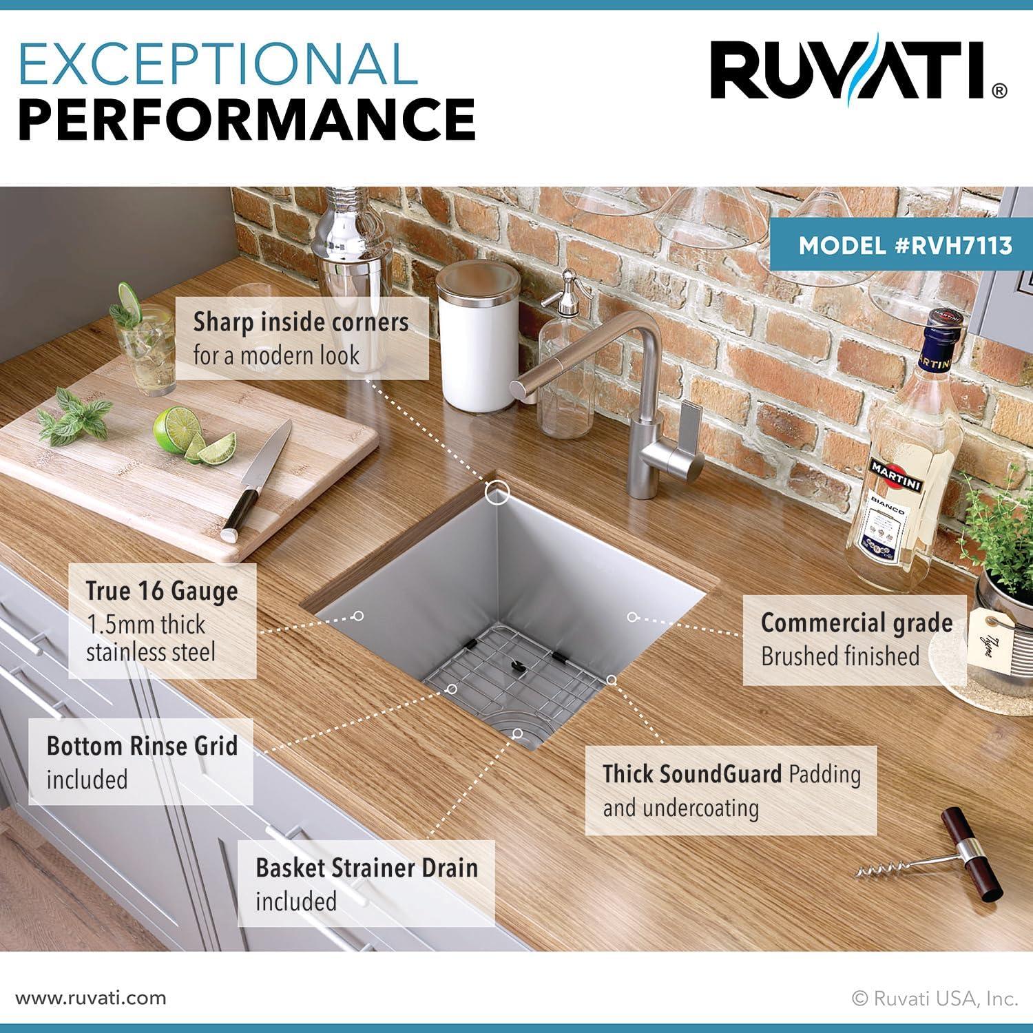 Nesta 32'' L Undermount Single Bowl Stainless Steel Kitchen Sink