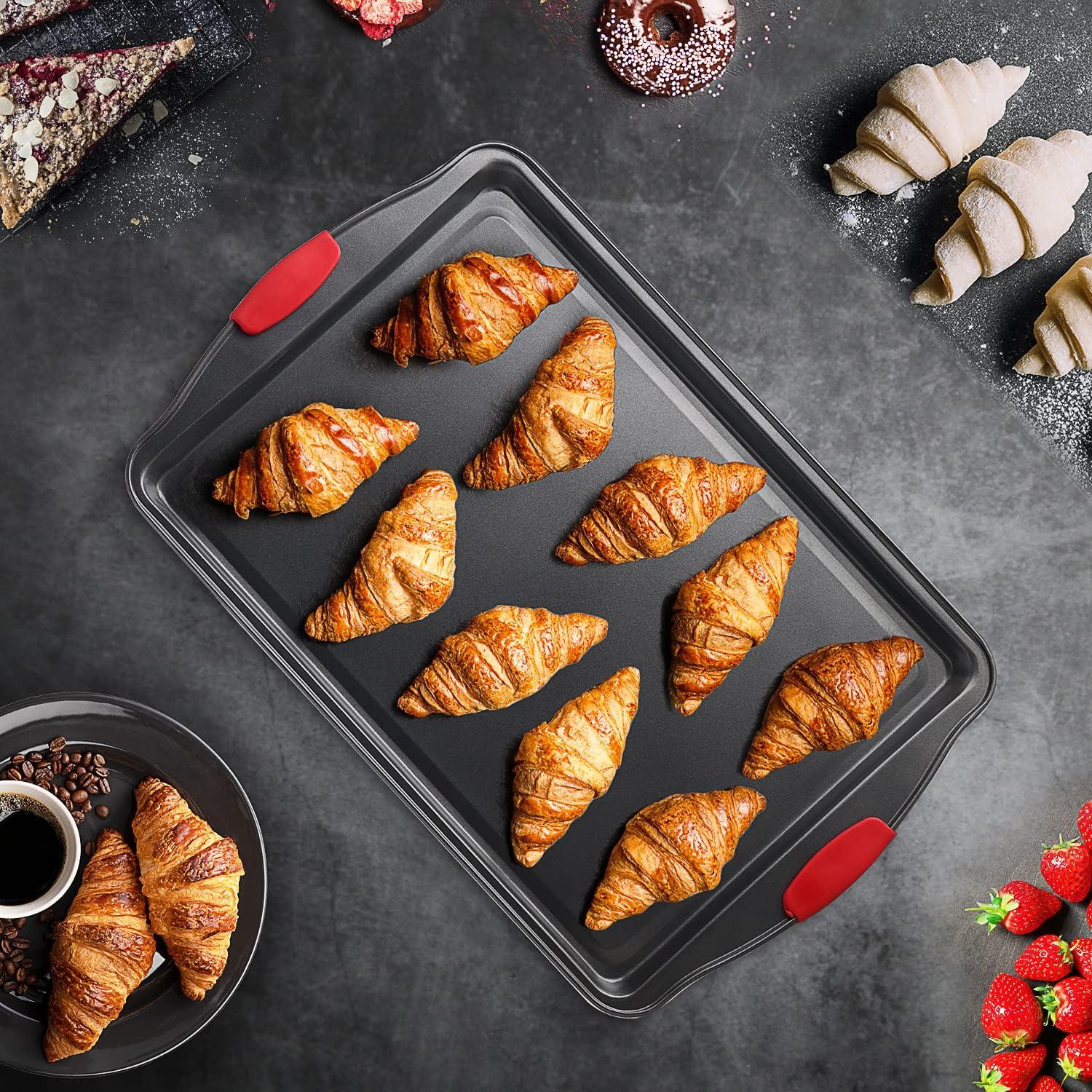 Joytable Non-Stick Carbon Steel 2 Piece Baking Sheet Set