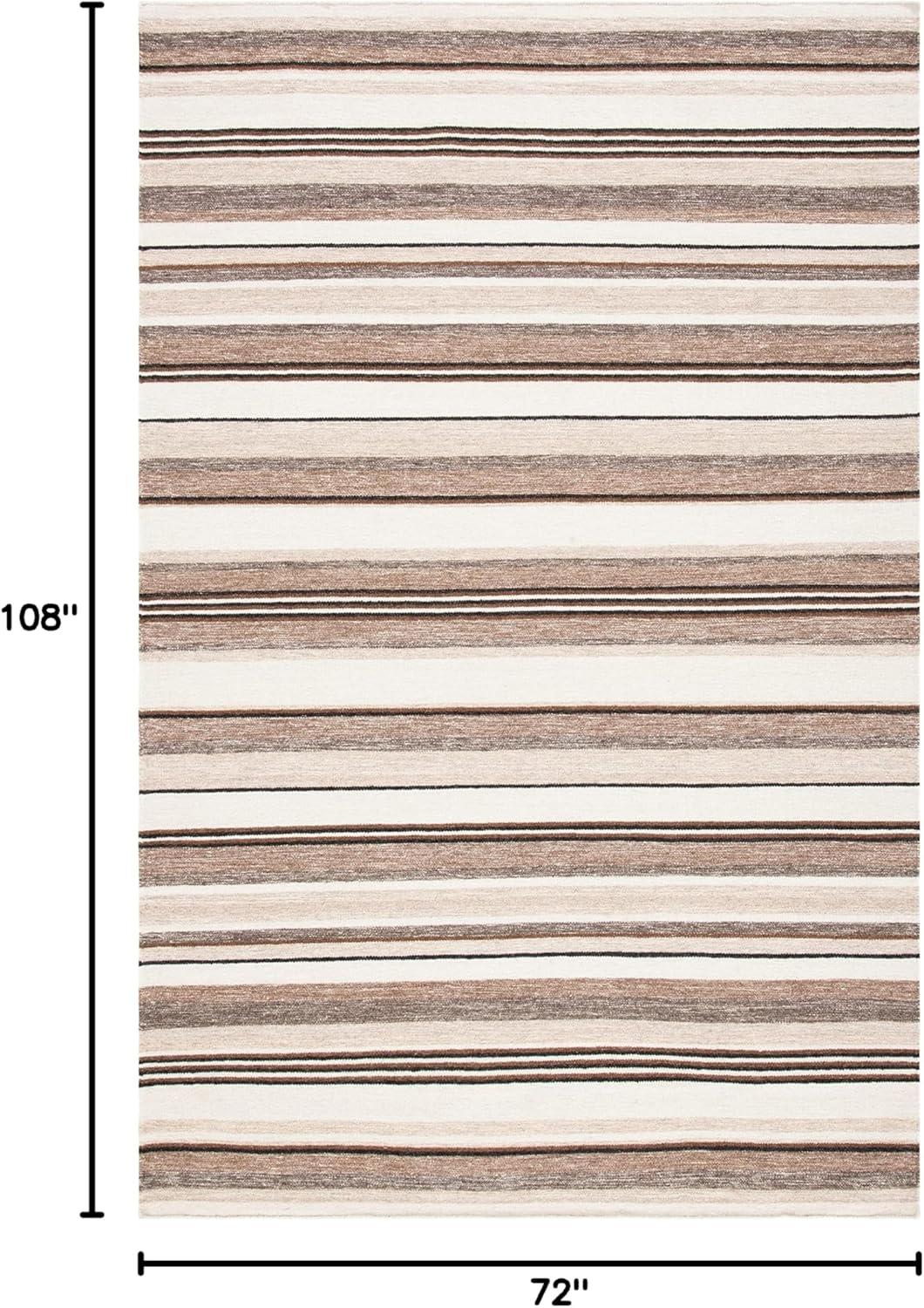 Striped Kilim STK601 Hand Loomed Area Rug  - Safavieh