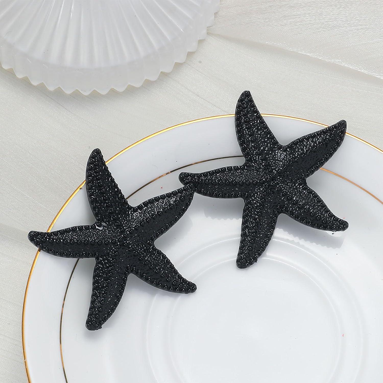 Punk Boho Starfish Earrings Starfish Statement Star Stud Earrings for Women Beach Ocean Summer Jewelry