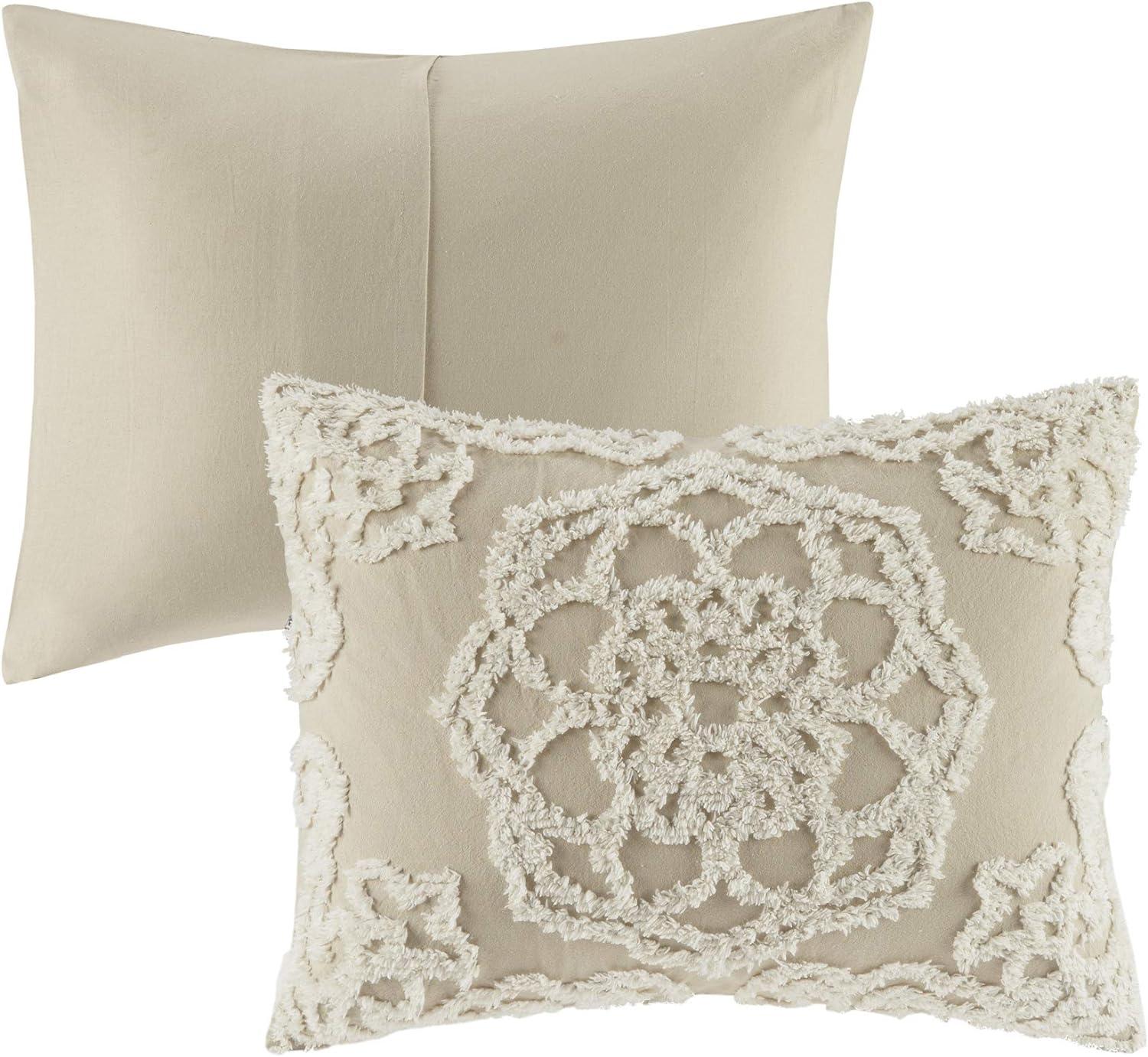 Laetitia Tufted Cotton Chenille Medallion Comforter Set