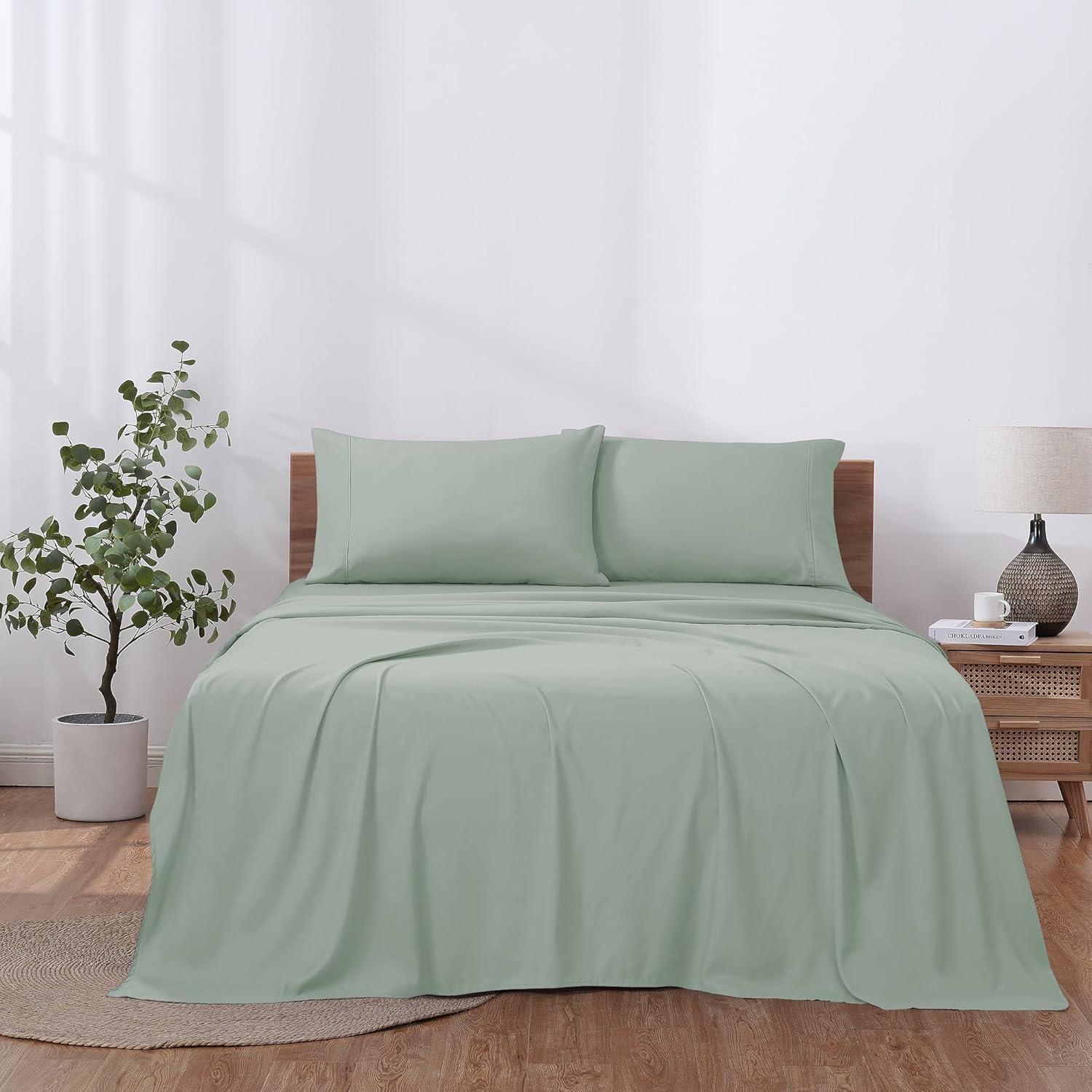 Modern Threads Solid Ultra Soft Microfiber Sheet Set, Twin