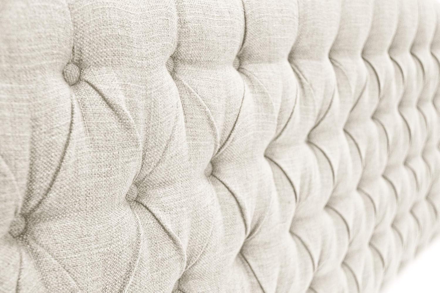 Elle Decor Elle Decor Celeste Tufted Upholstered Padded Headboard with Contemporary Button Tufting