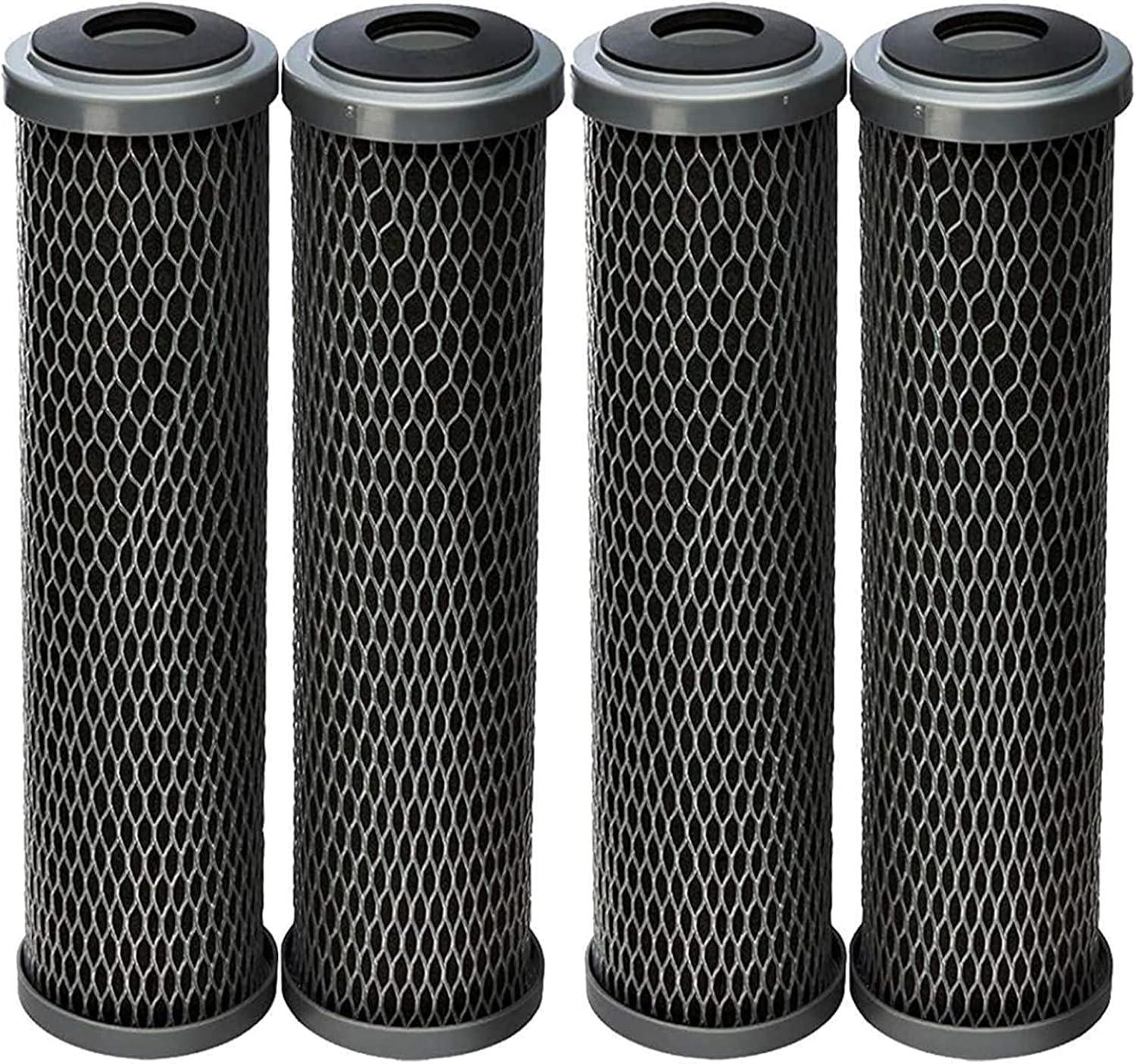 Compatible with AO Smith 2.5"x10" 5 Micron Carbon Sediment Water Filter Replacement Cartridge - For Whole House Filtration Systems - AO-WH-PRE-RCP2 (4)