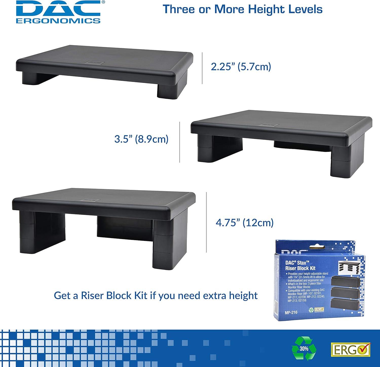 Data Accessories Company Stax MP-107 Monitor Riser Stand