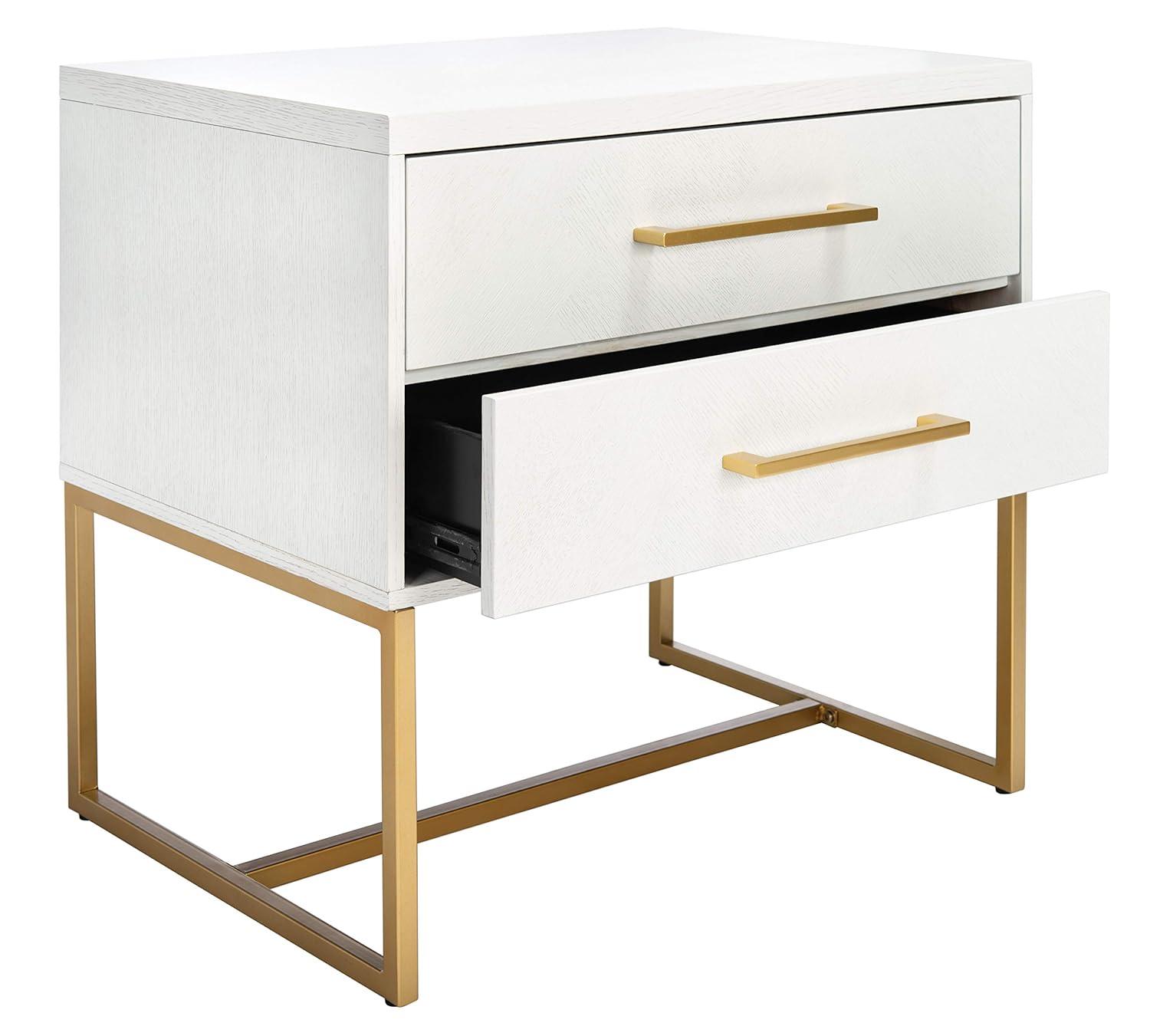 Estelle Nightstand - White - Safavieh.
