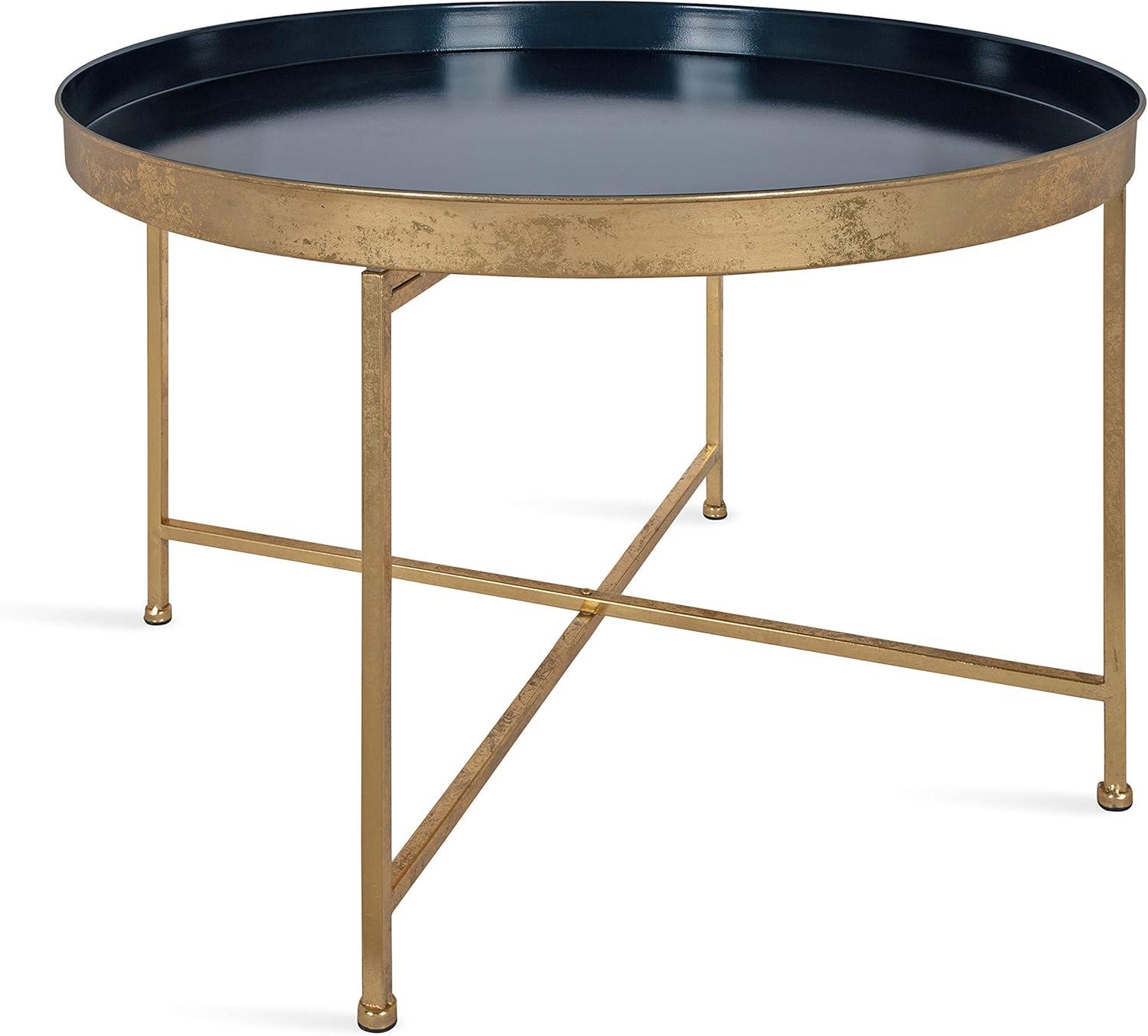 Kate and Laurel Celia Round Metal Coffee Table